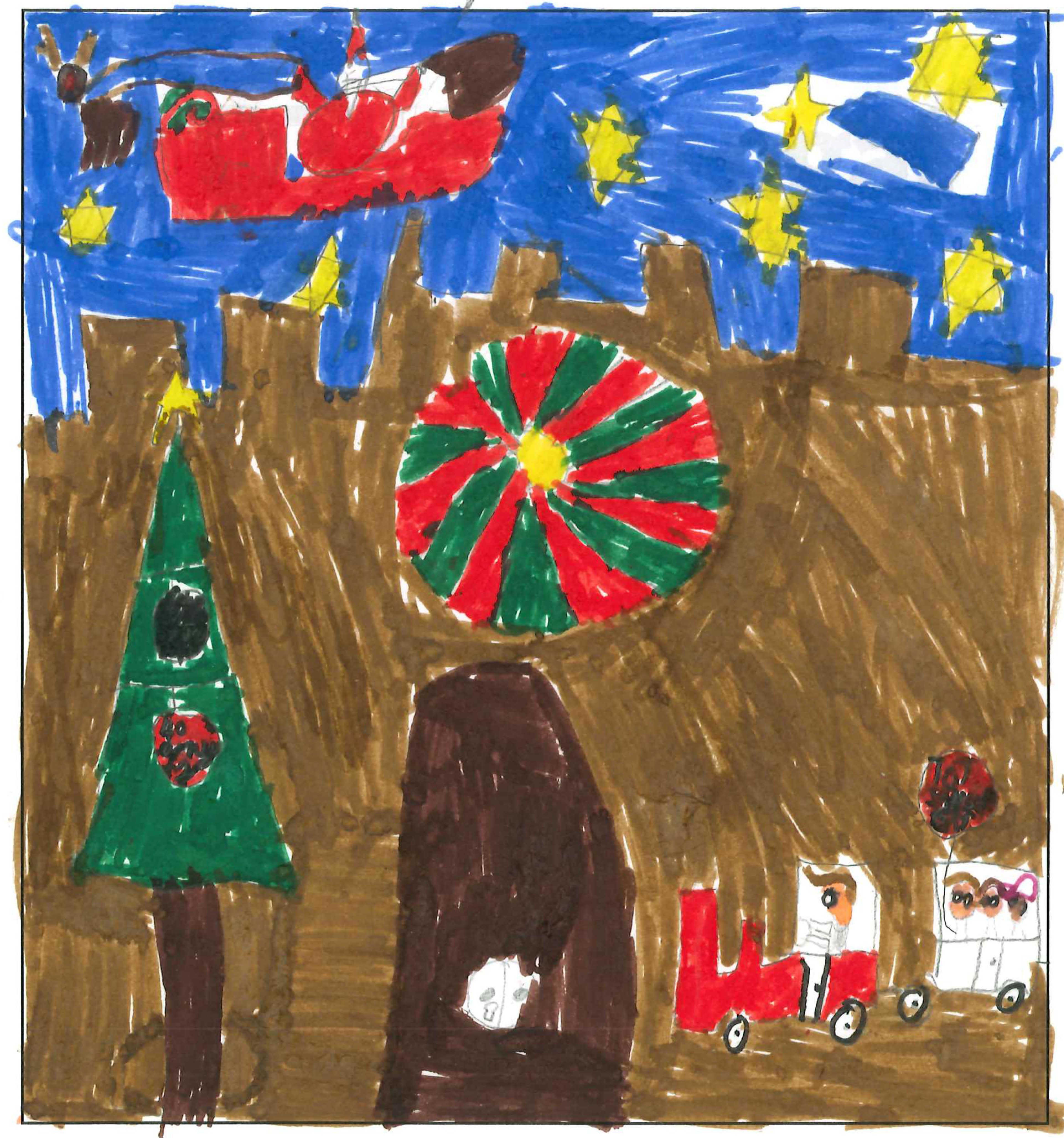 Postal de l’Escola Jaume Ferran i Clua del concurs del TOT Sant Cugat