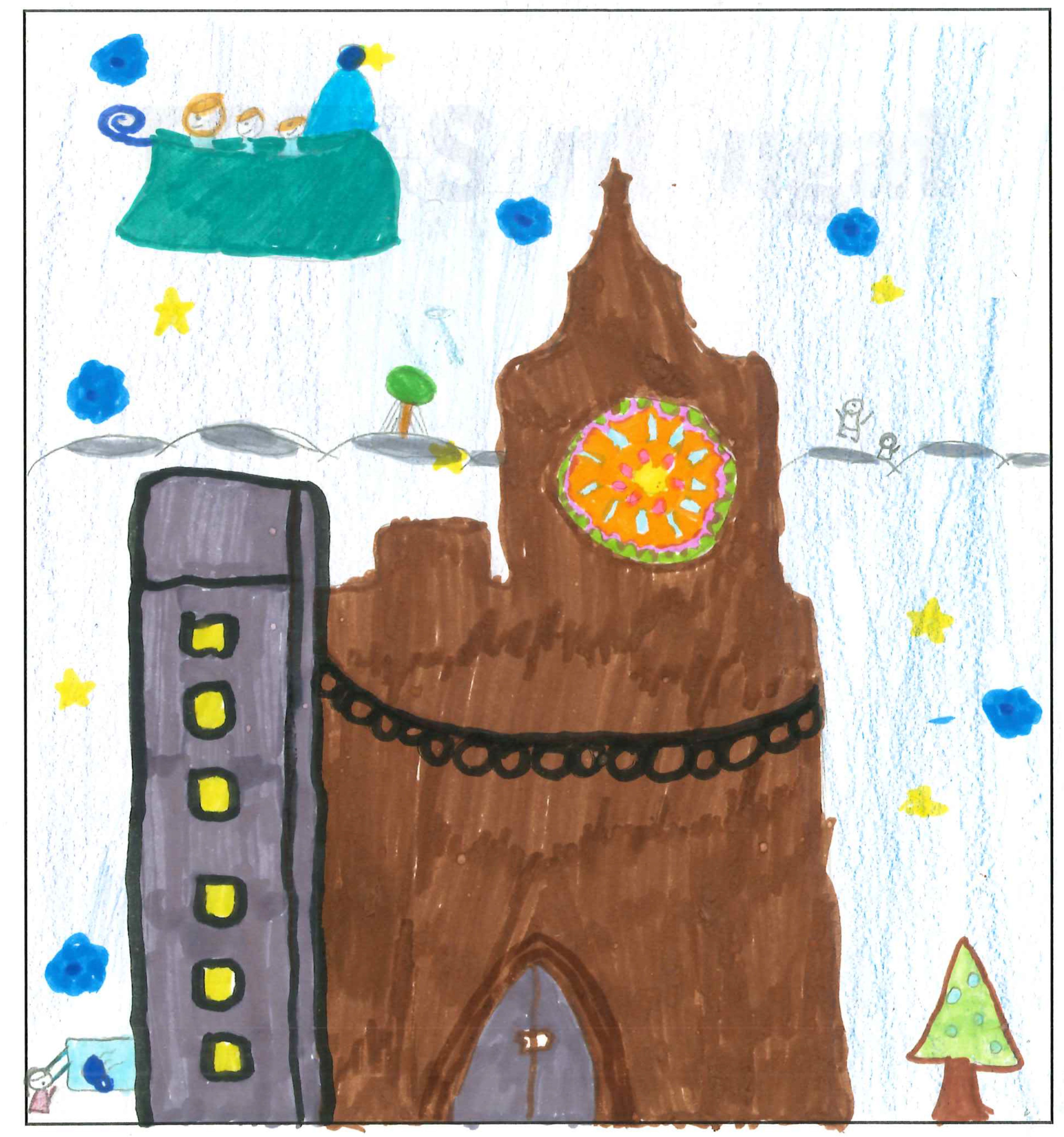 Postal de l’Escola Jaume Ferran i Clua del concurs del TOT Sant Cugat