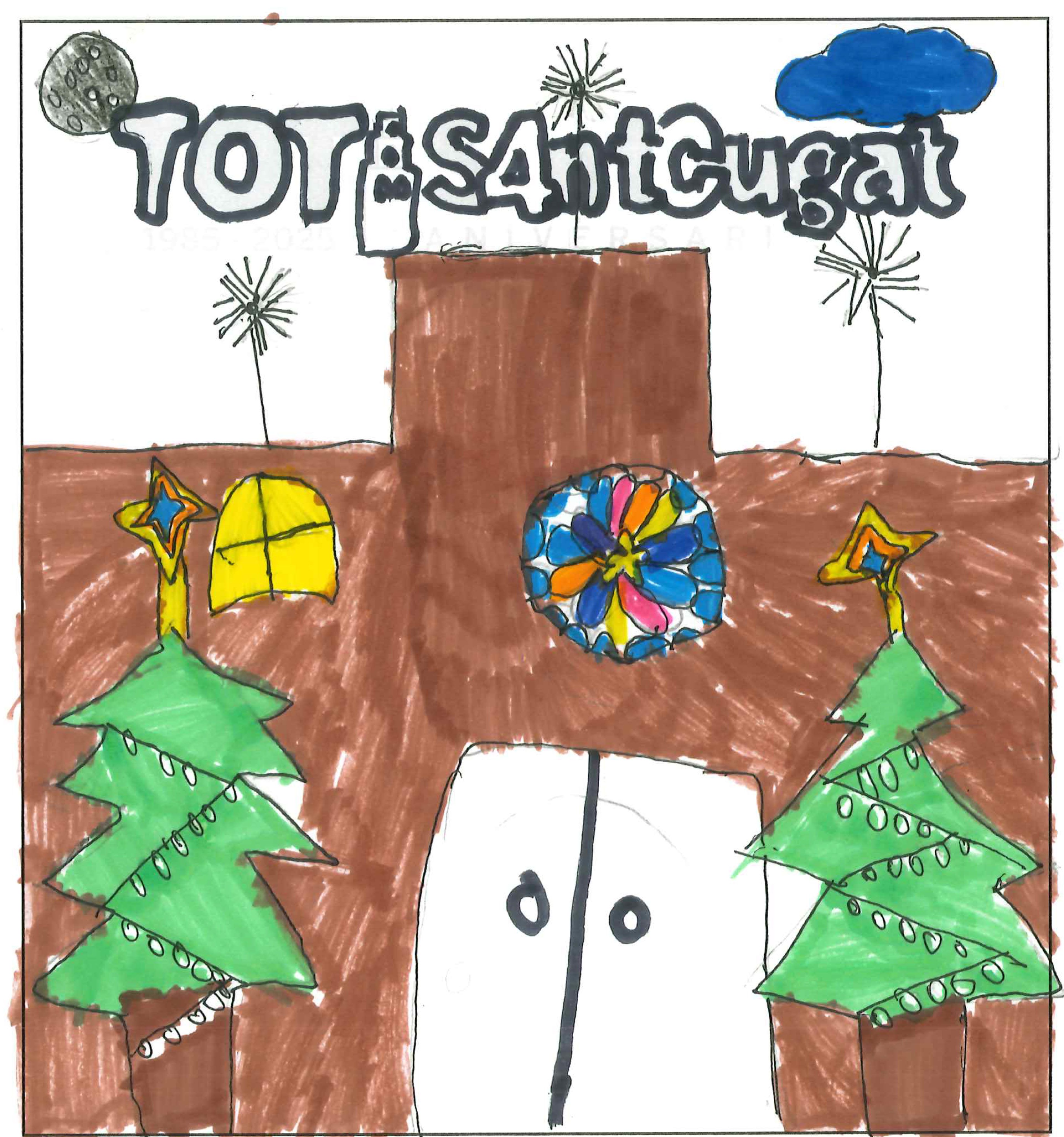 Postal de l’Escola Jaume Ferran i Clua del concurs del TOT Sant Cugat