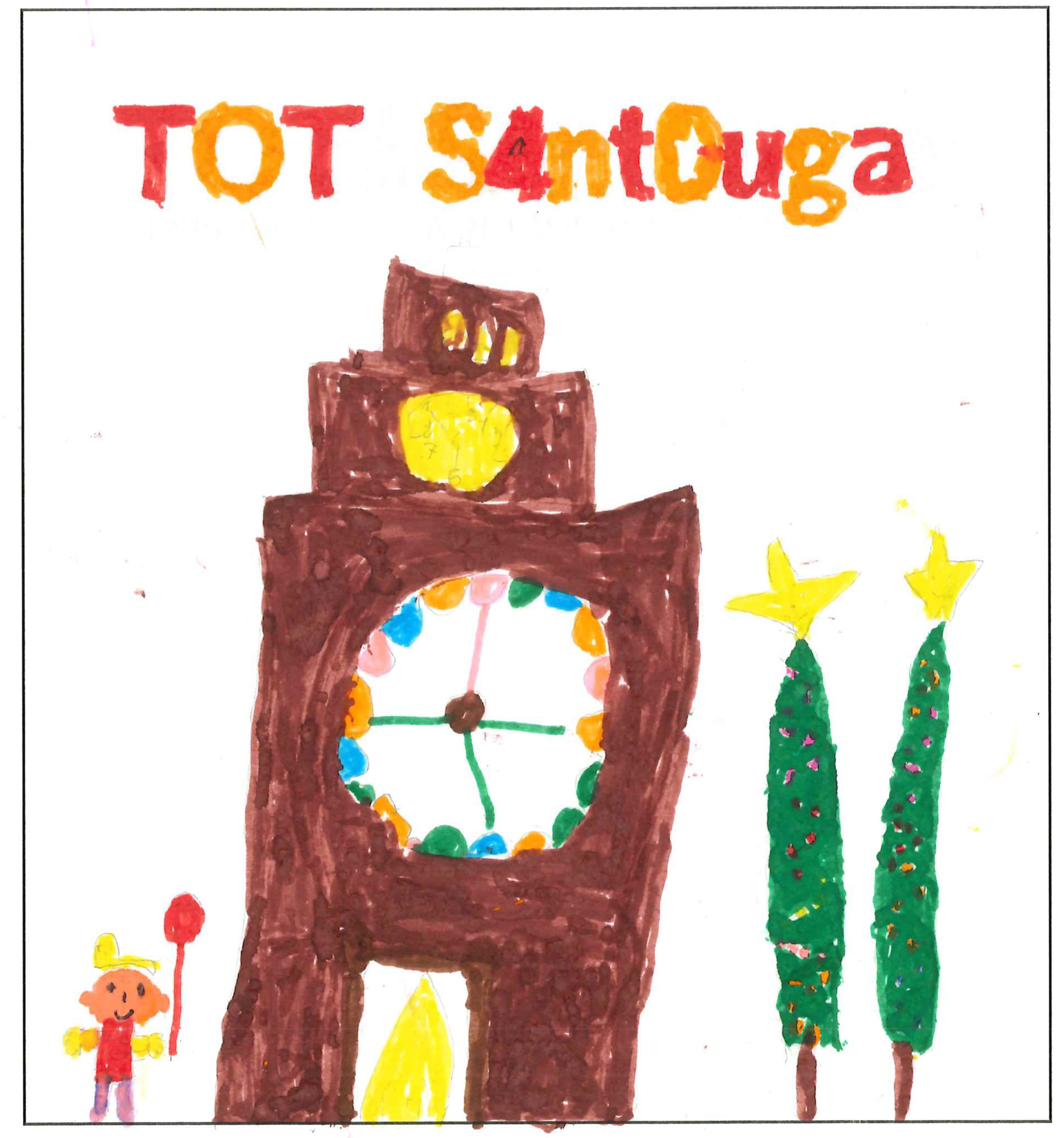 Postal de l’Escola Jaume Ferran i Clua del concurs del TOT Sant Cugat