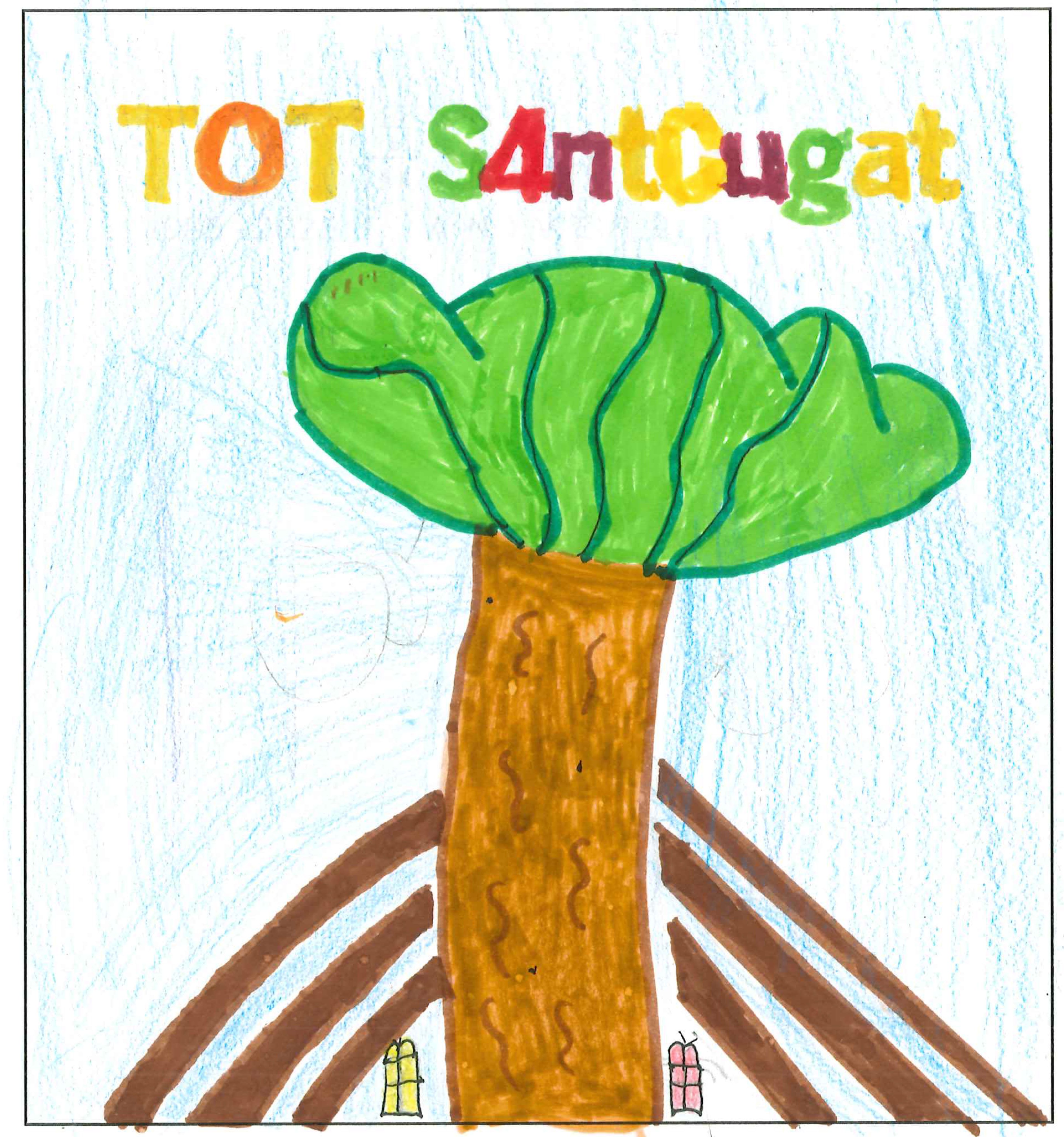 Postal de l’Escola Jaume Ferran i Clua del concurs del TOT Sant Cugat