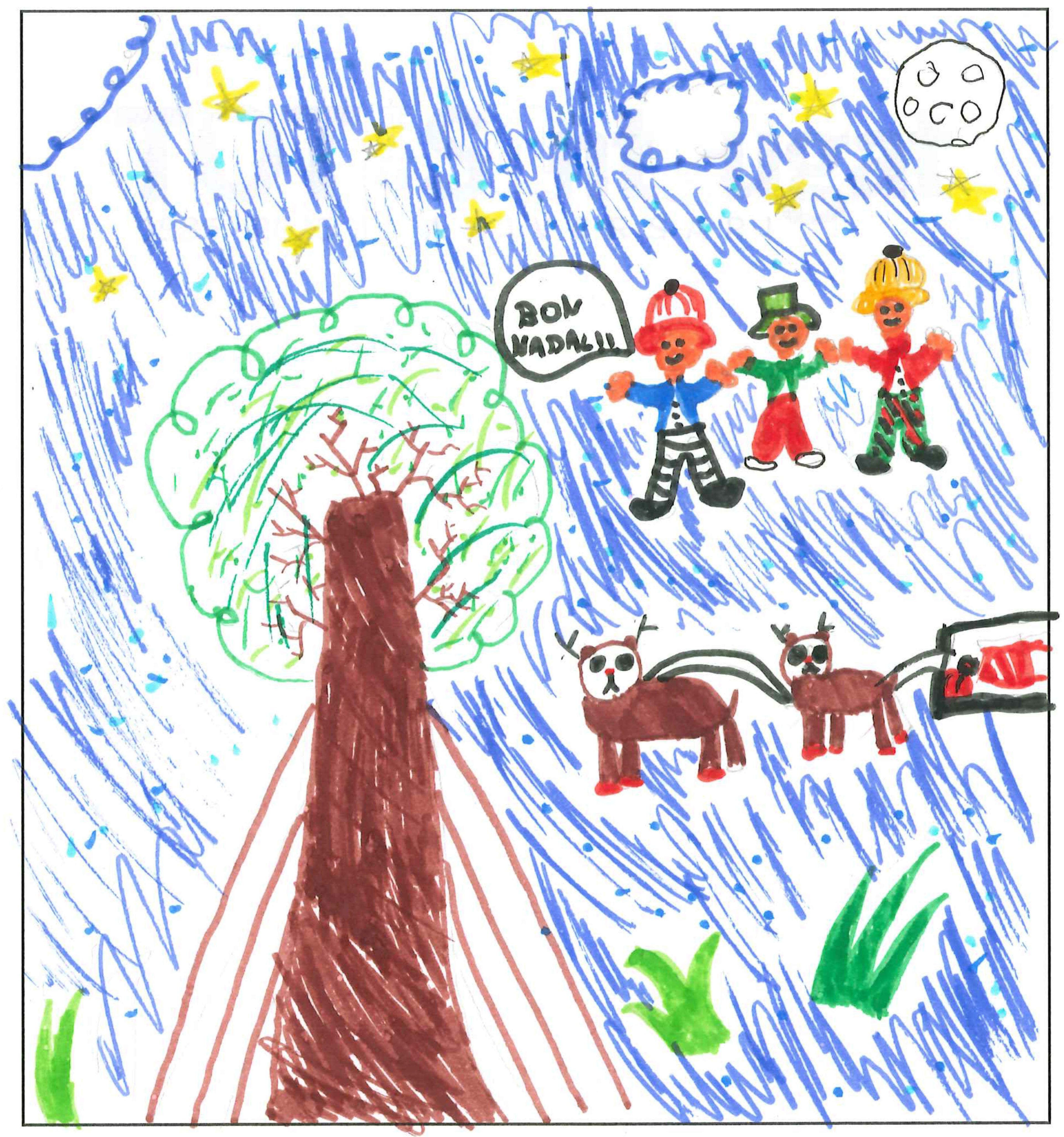 Postal de l’Escola Jaume Ferran i Clua del concurs del TOT Sant Cugat