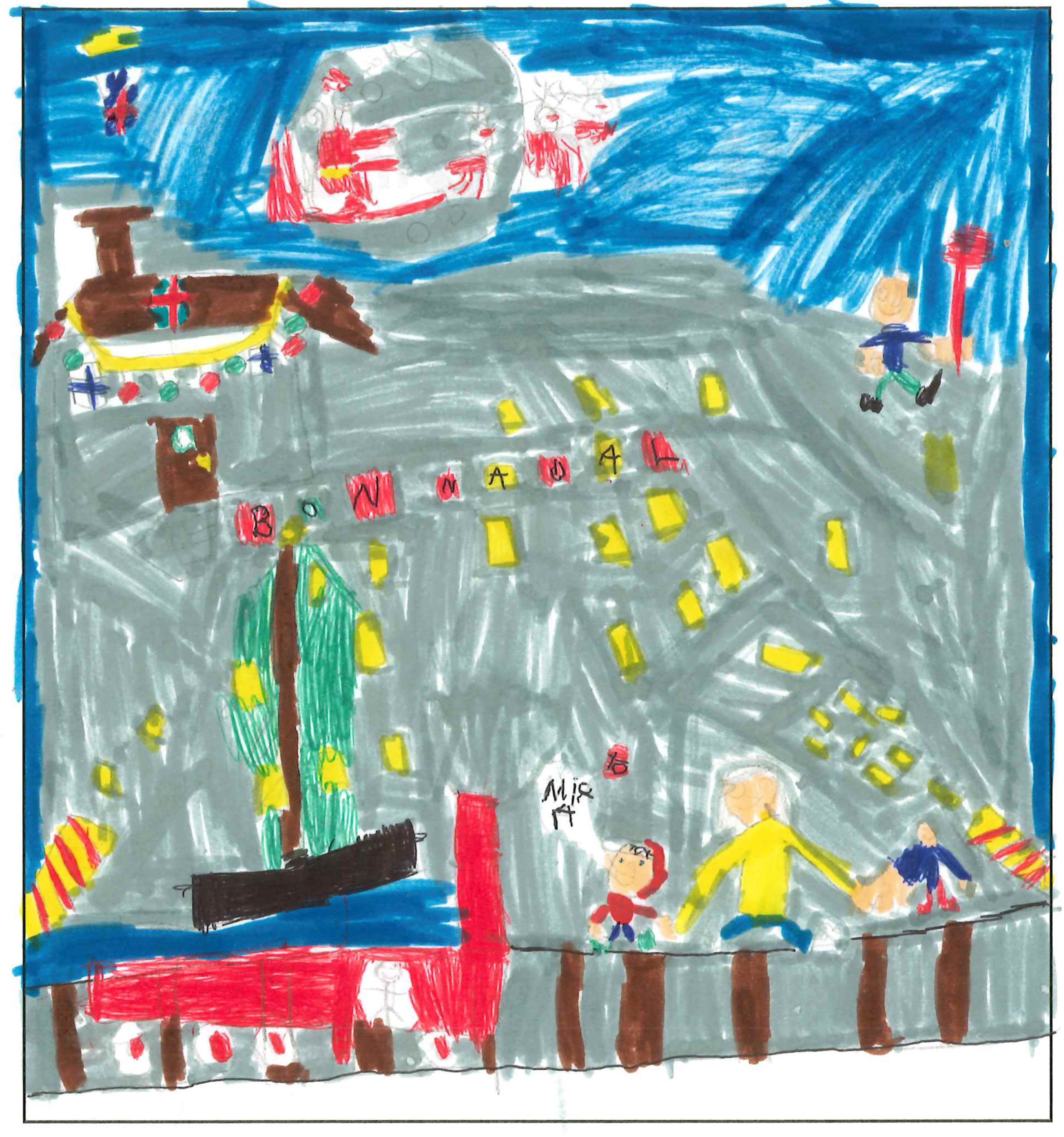 Postal de l’Escola Jaume Ferran i Clua del concurs del TOT Sant Cugat