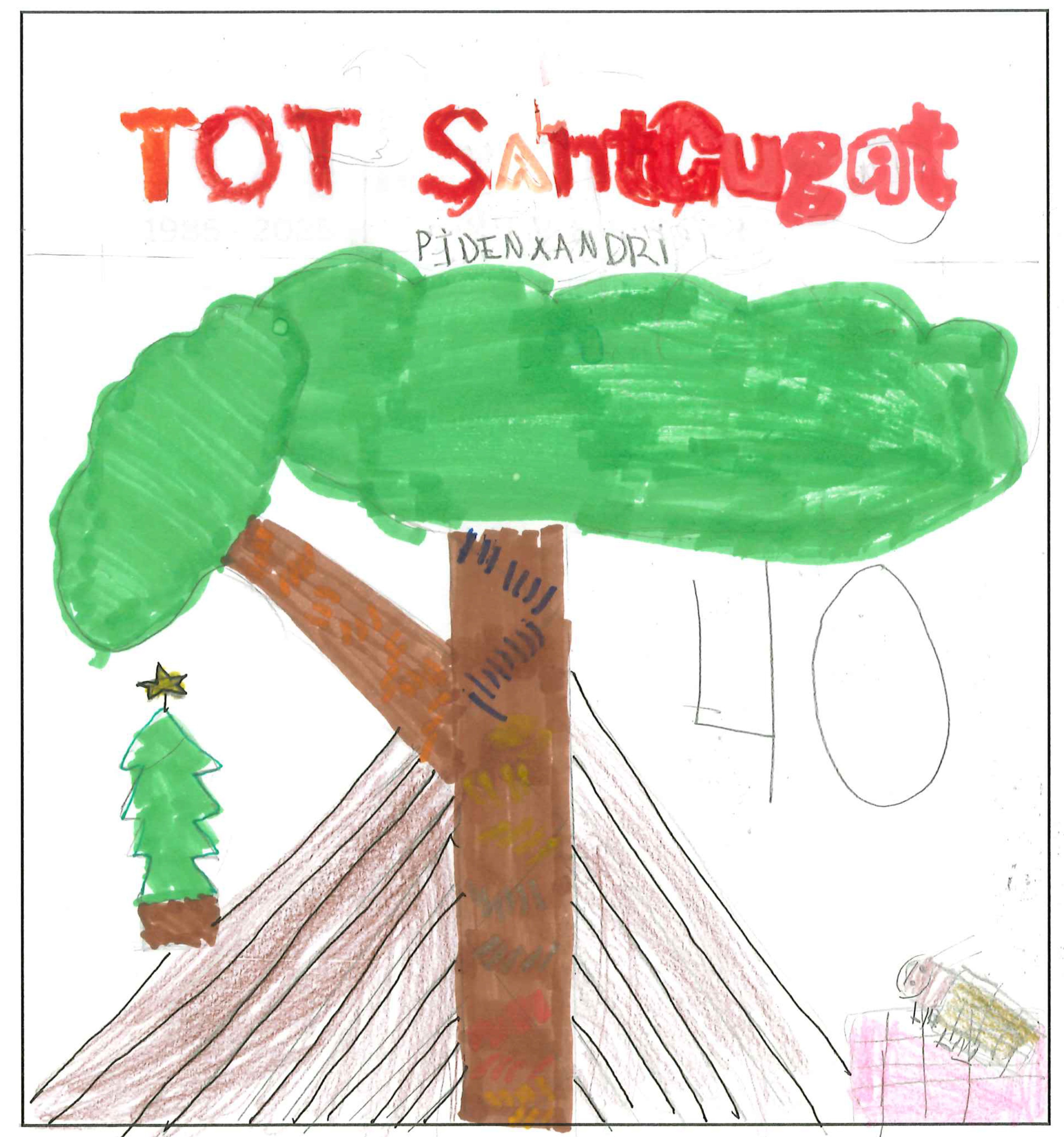 Postal de l’Escola Jaume Ferran i Clua del concurs del TOT Sant Cugat