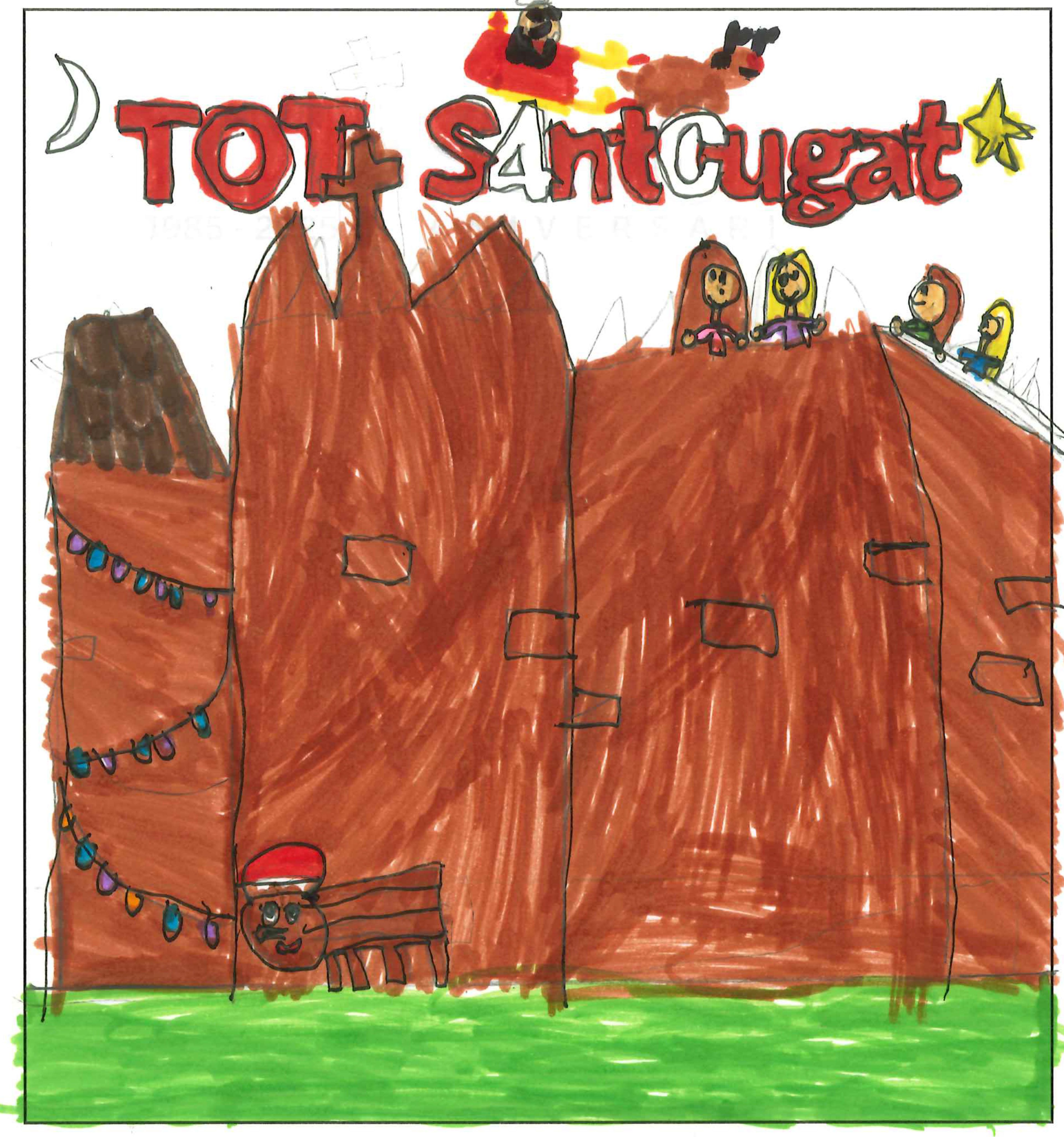 Postal de l’Escola Jaume Ferran i Clua del concurs del TOT Sant Cugat