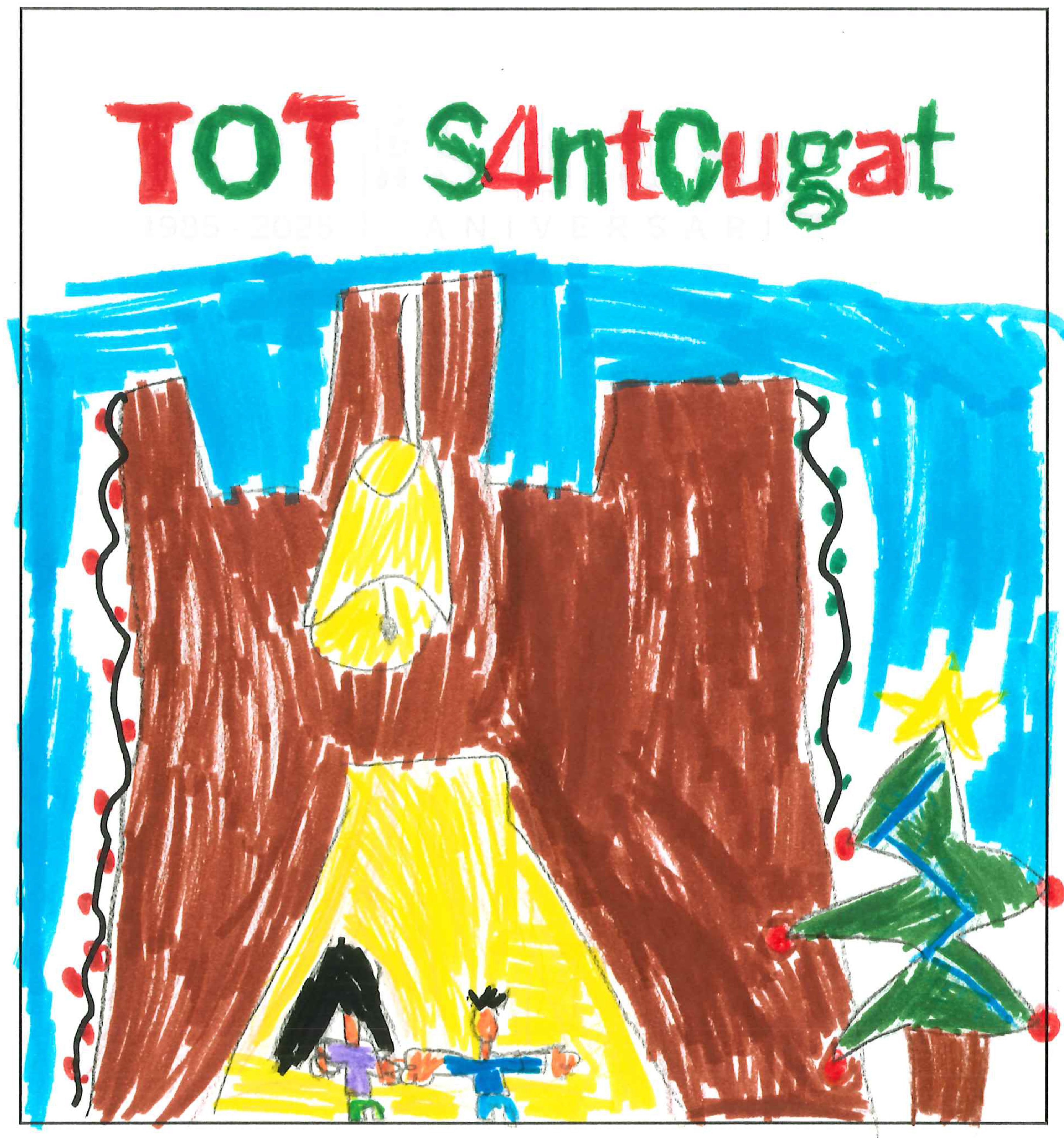 Postal de l’Escola Jaume Ferran i Clua del concurs del TOT Sant Cugat