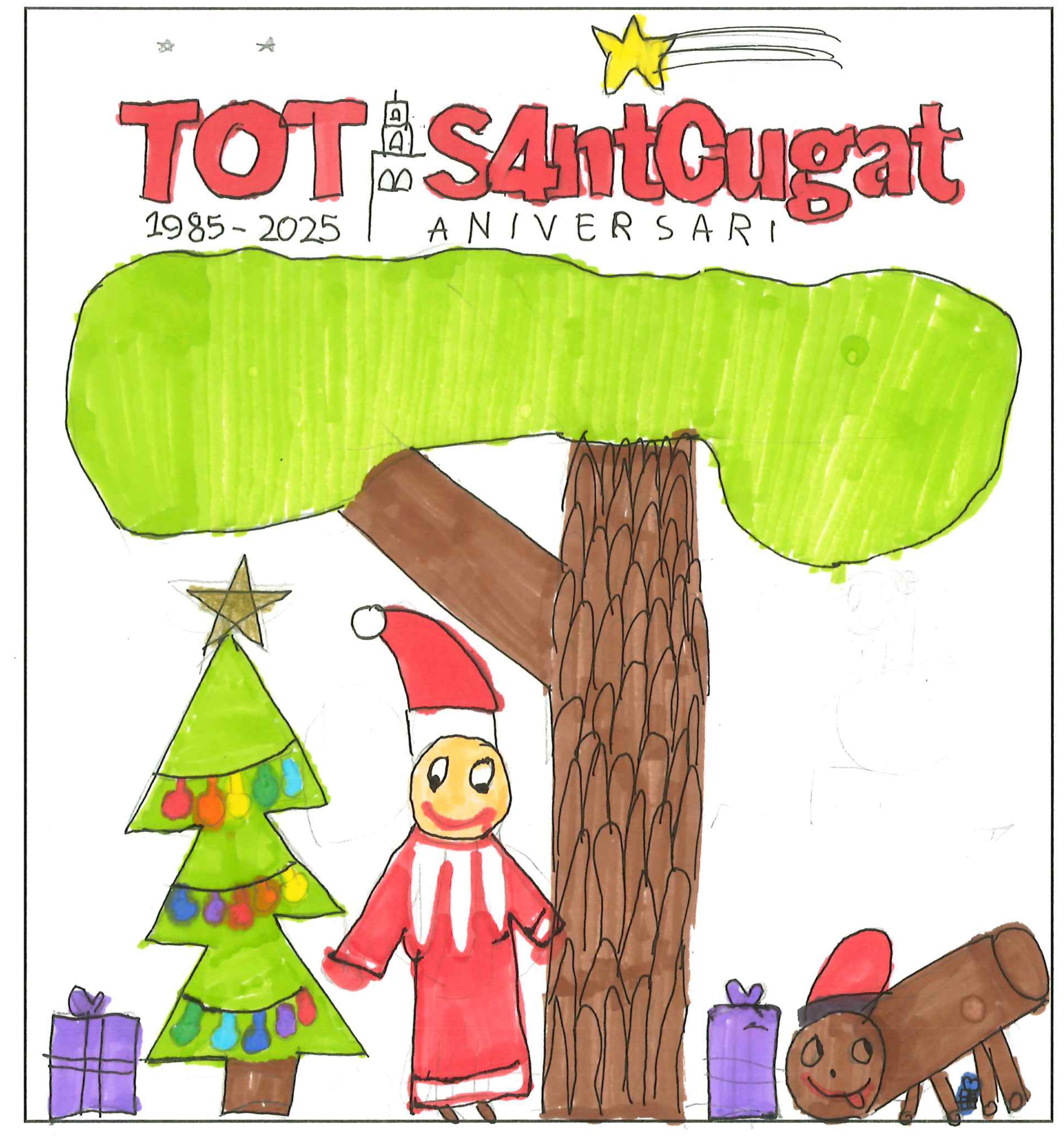 Postal de l’Escola Jaume Ferran i Clua del concurs del TOT Sant Cugat