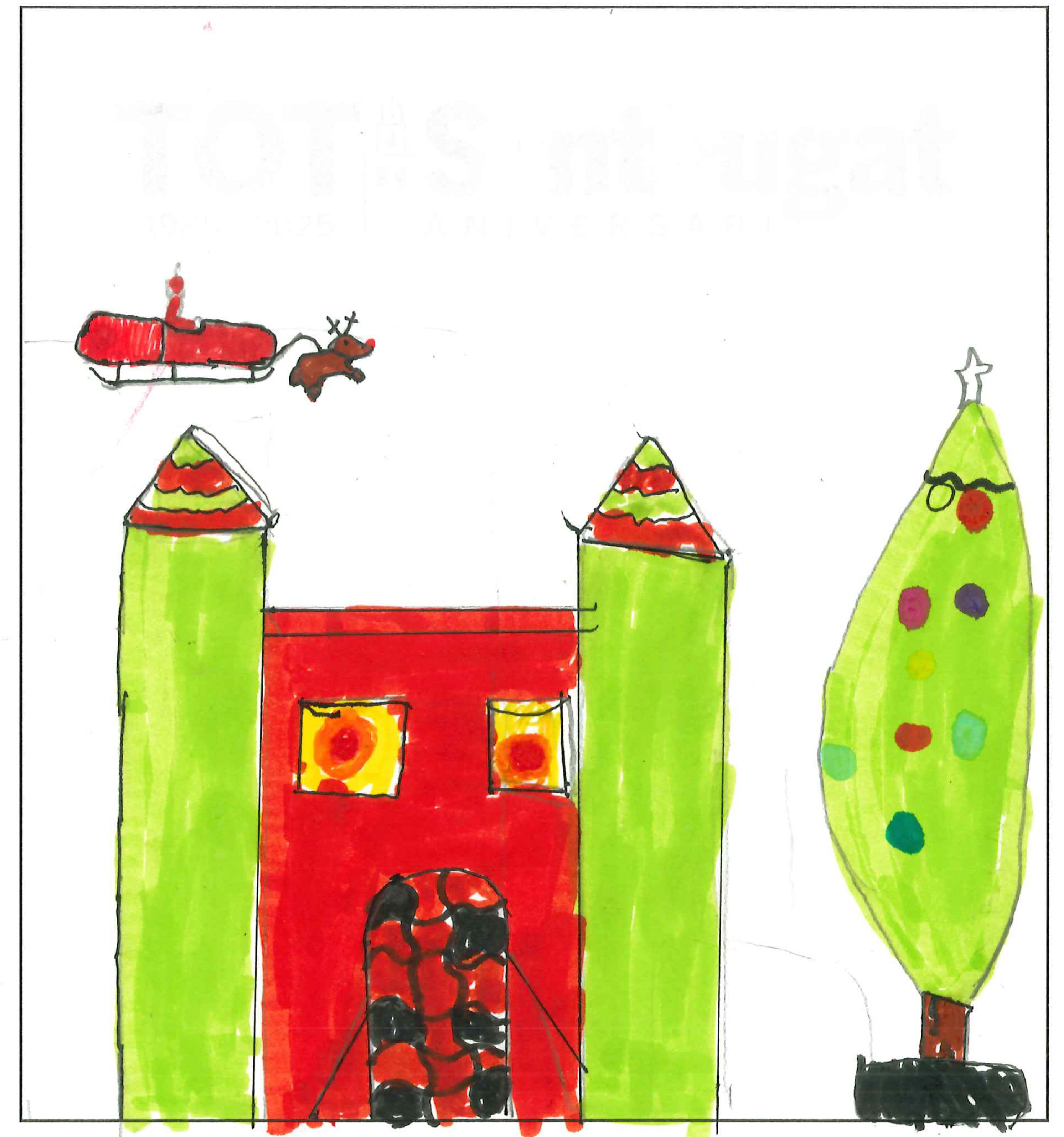 Postal de l’Escola Jaume Ferran i Clua del concurs del TOT Sant Cugat