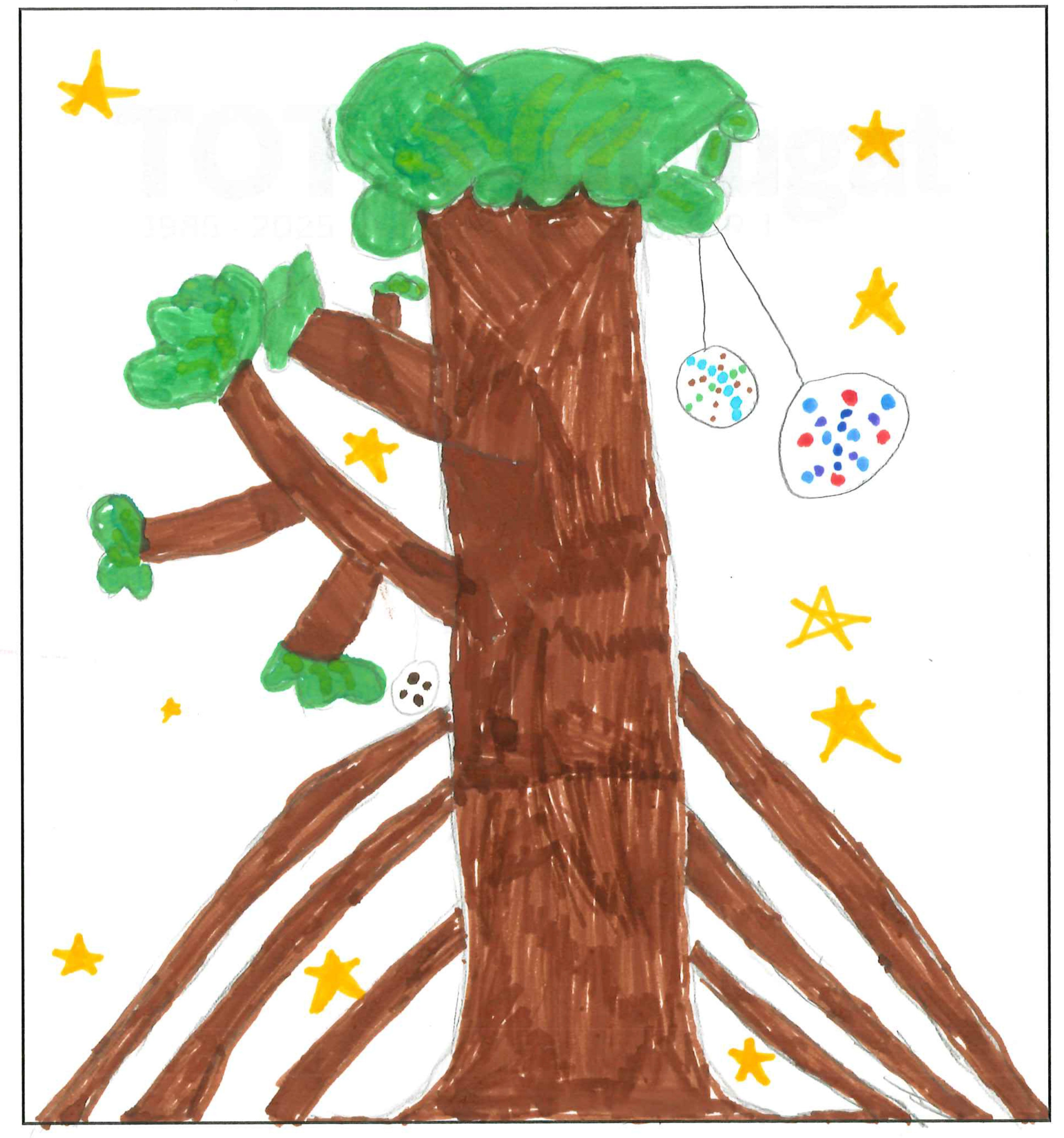 Postal de l’Escola Jaume Ferran i Clua del concurs del TOT Sant Cugat