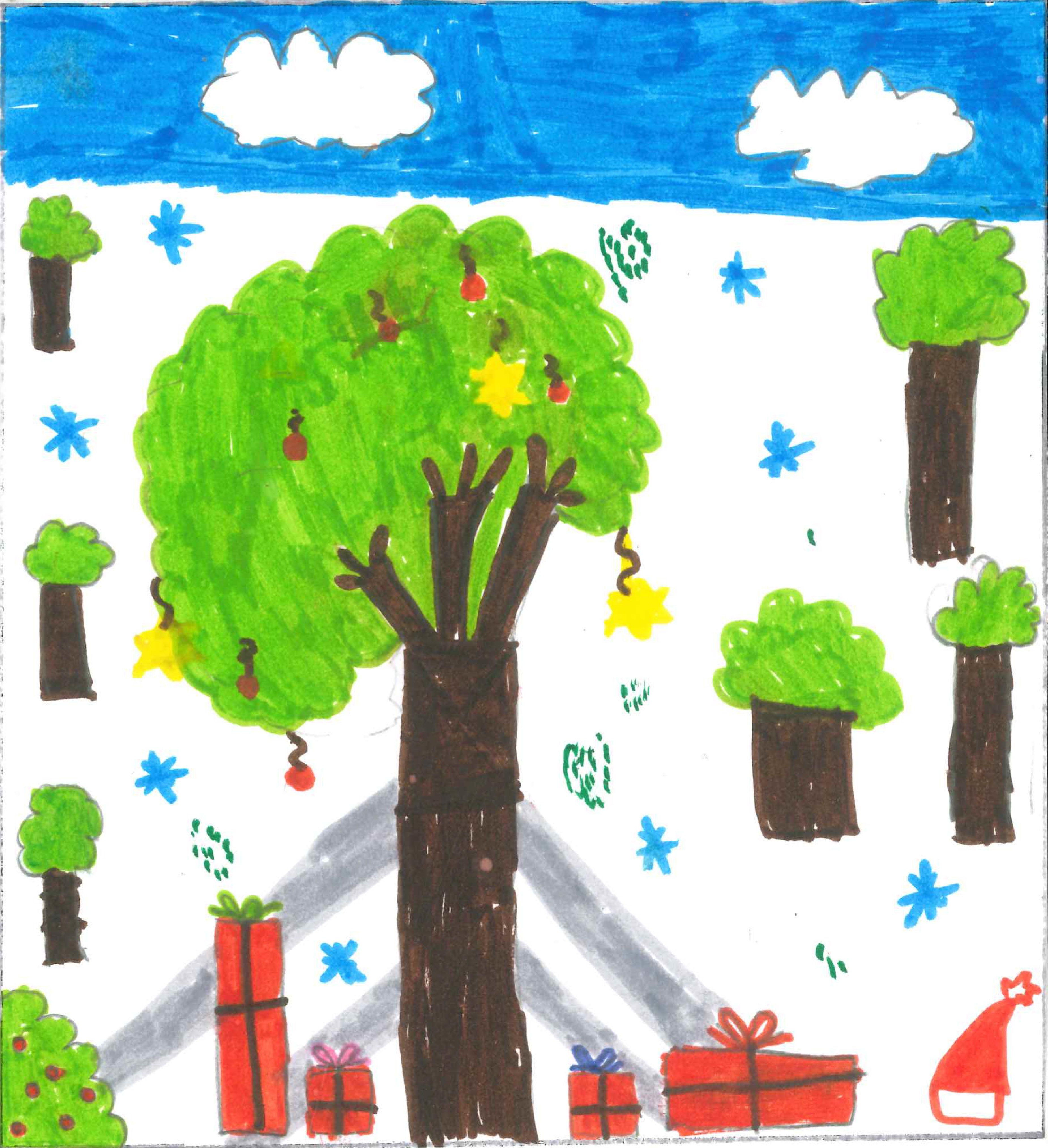 Postal de l’Escola Gerbert d’Orlhac del concurs del TOT Sant Cugat