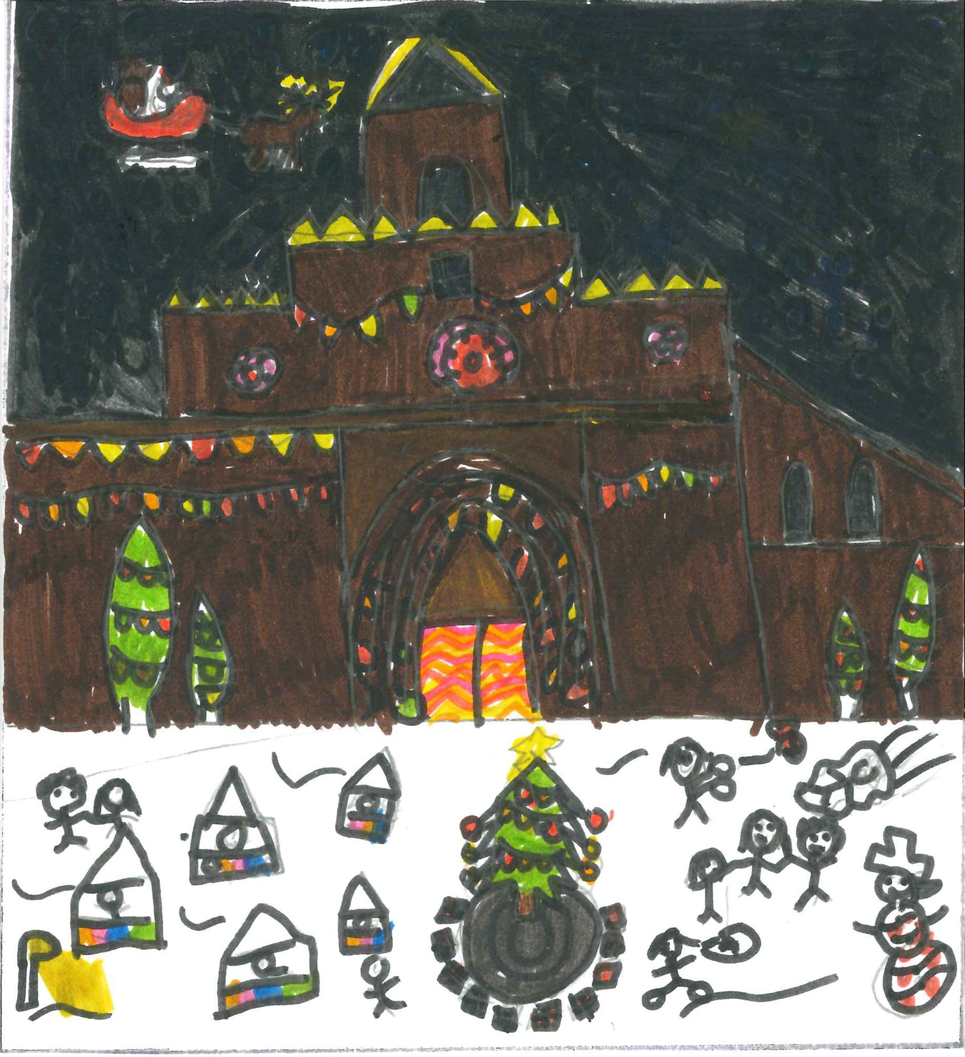 Postal de l’Escola Gerbert d’Orlhac del concurs del TOT Sant Cugat