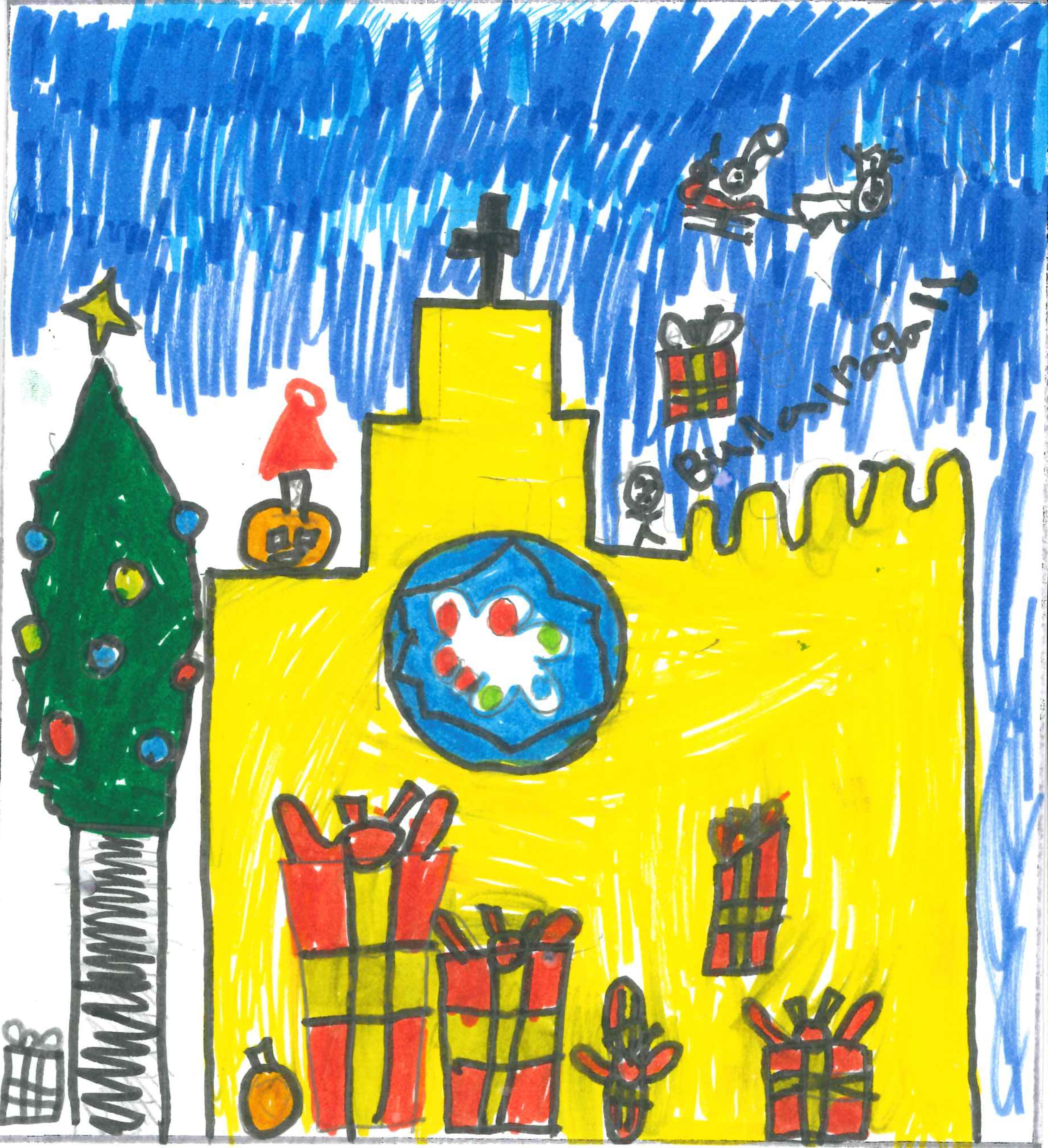 Postal de l’Escola Gerbert d’Orlhac del concurs del TOT Sant Cugat