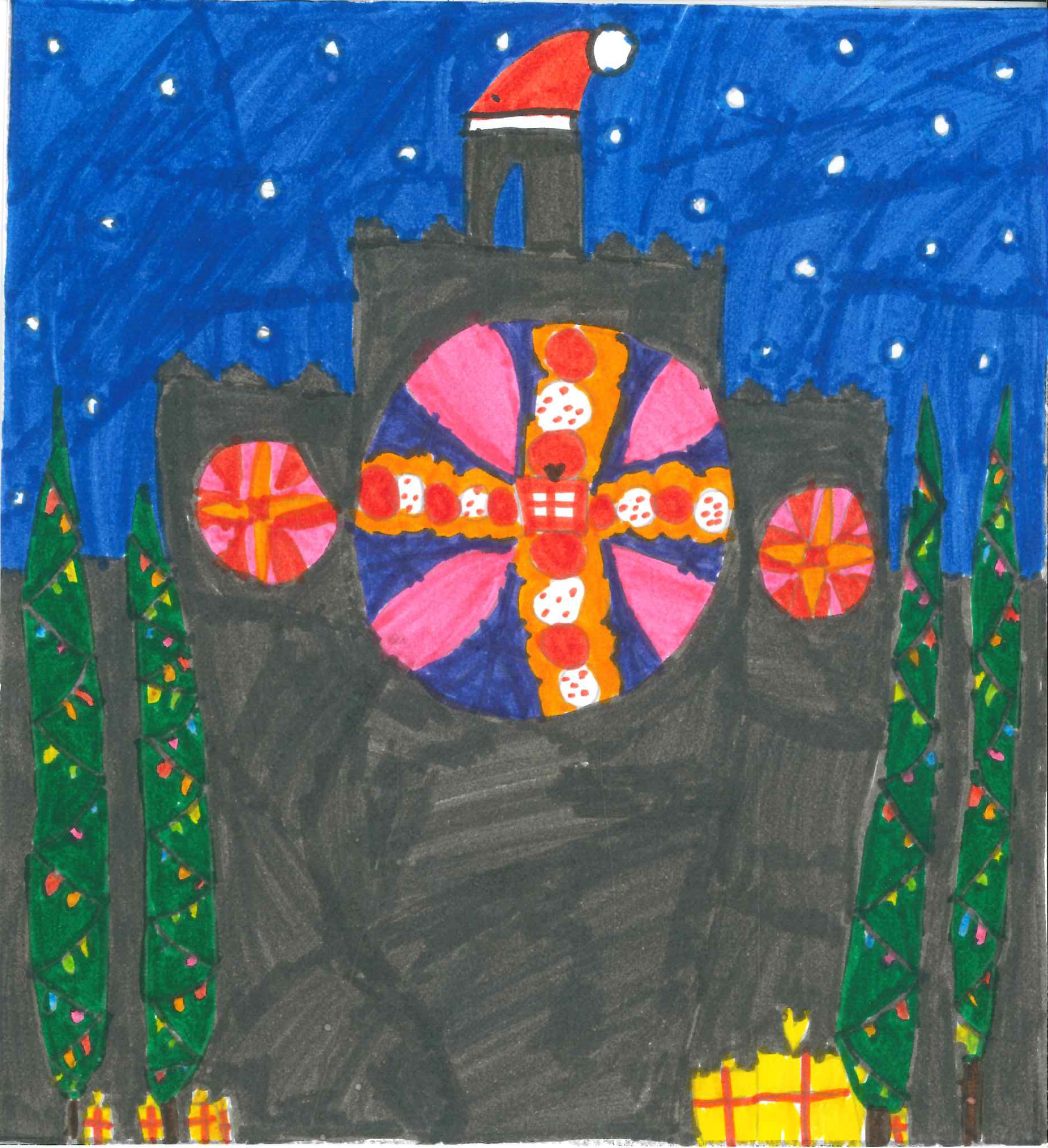 Postal de l’Escola Gerbert d’Orlhac del concurs del TOT Sant Cugat