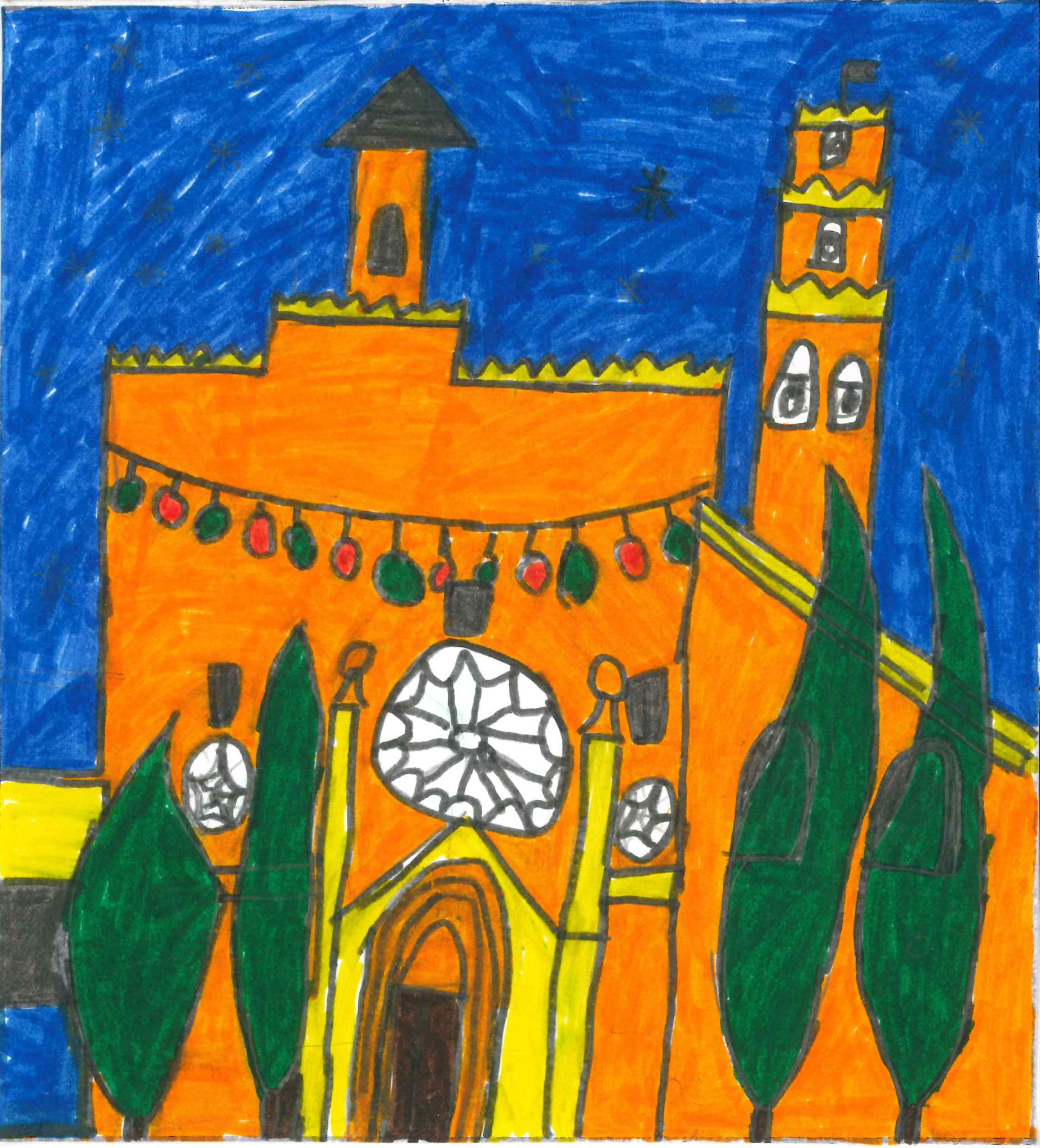 Postal de l’Escola Gerbert d’Orlhac del concurs del TOT Sant Cugat