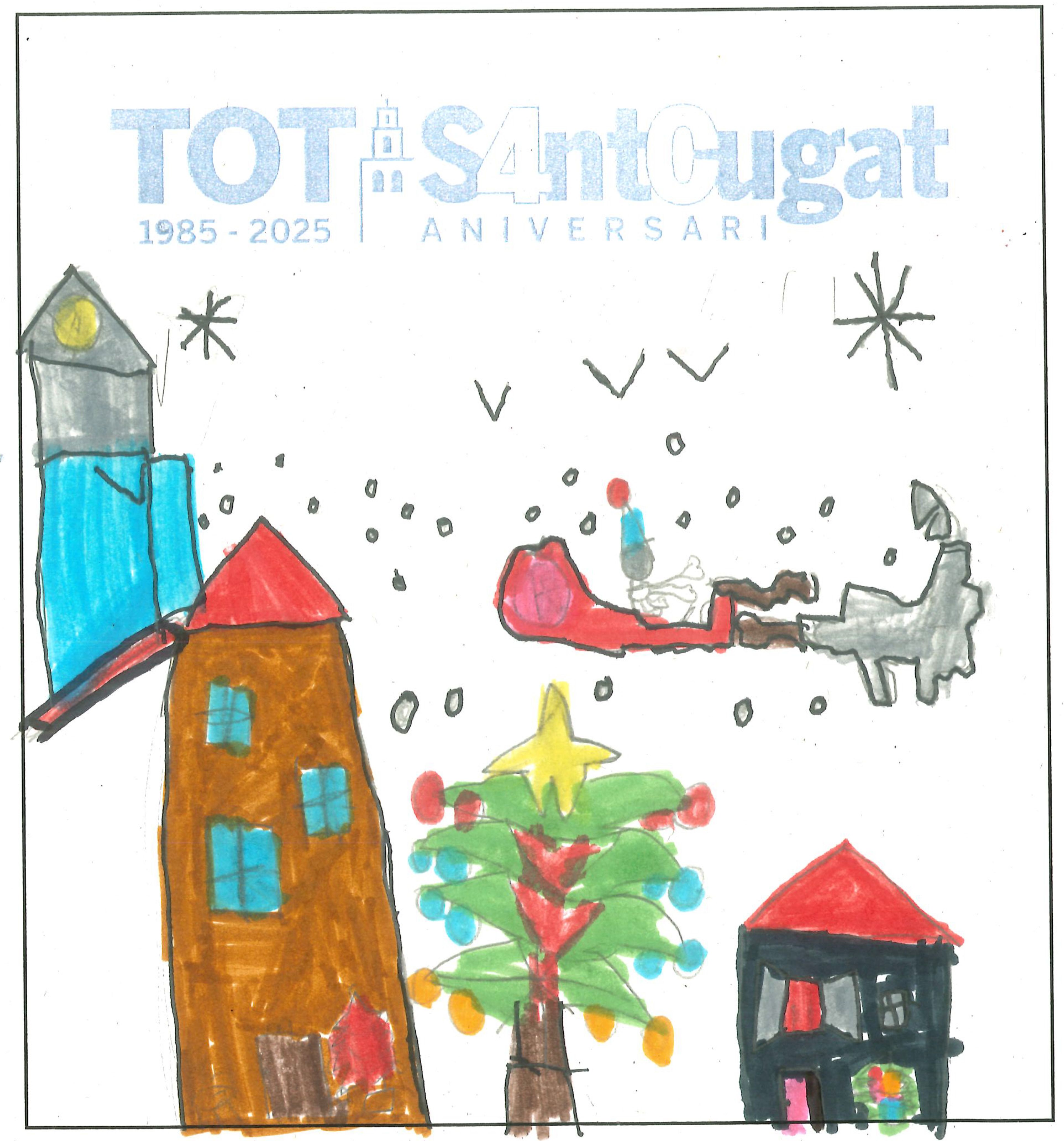 Postal de l’Escola Joan Maragall del concurs del TOT Sant Cugat