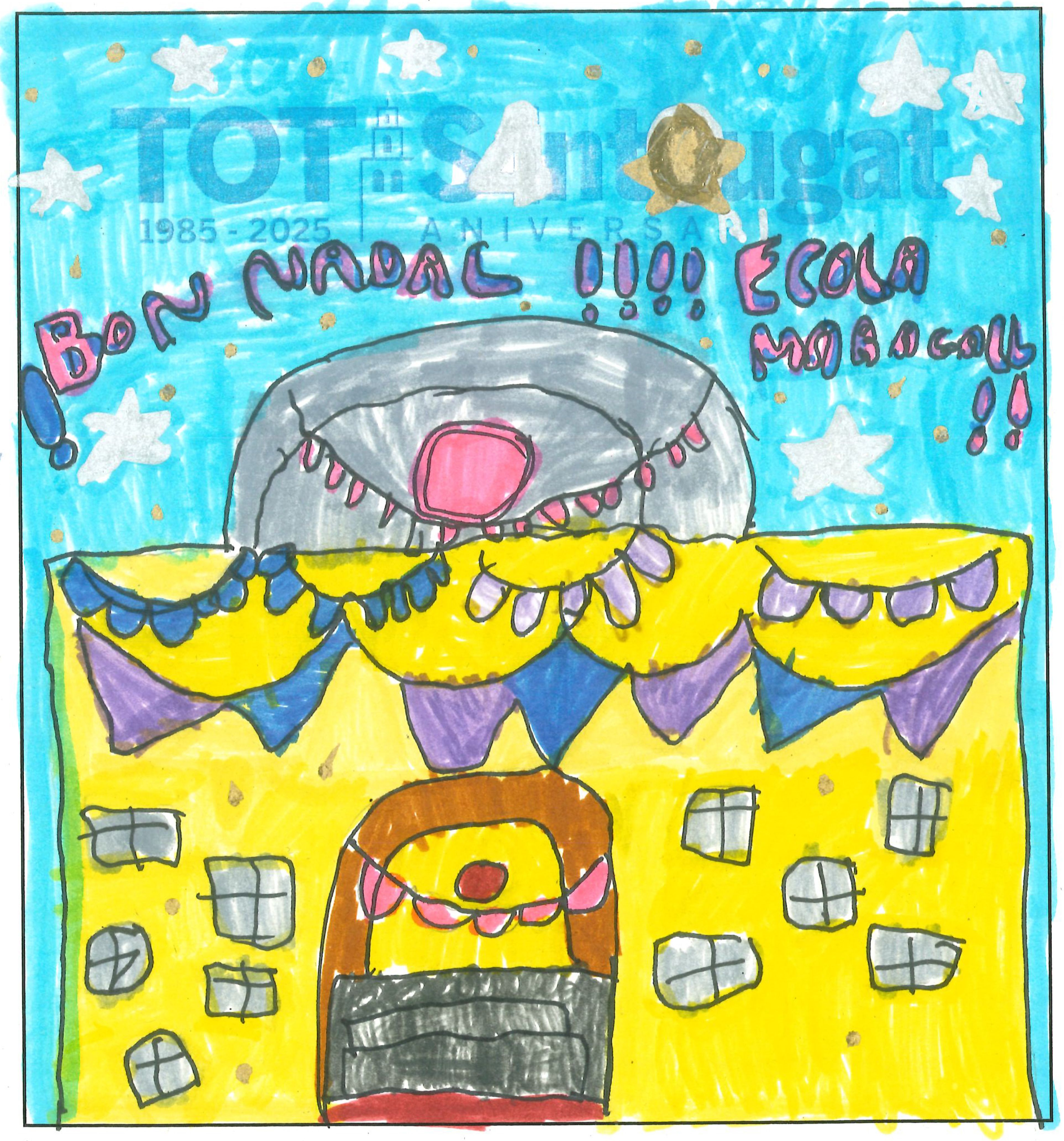 Postal de l’Escola Joan Maragall del concurs del TOT Sant Cugat