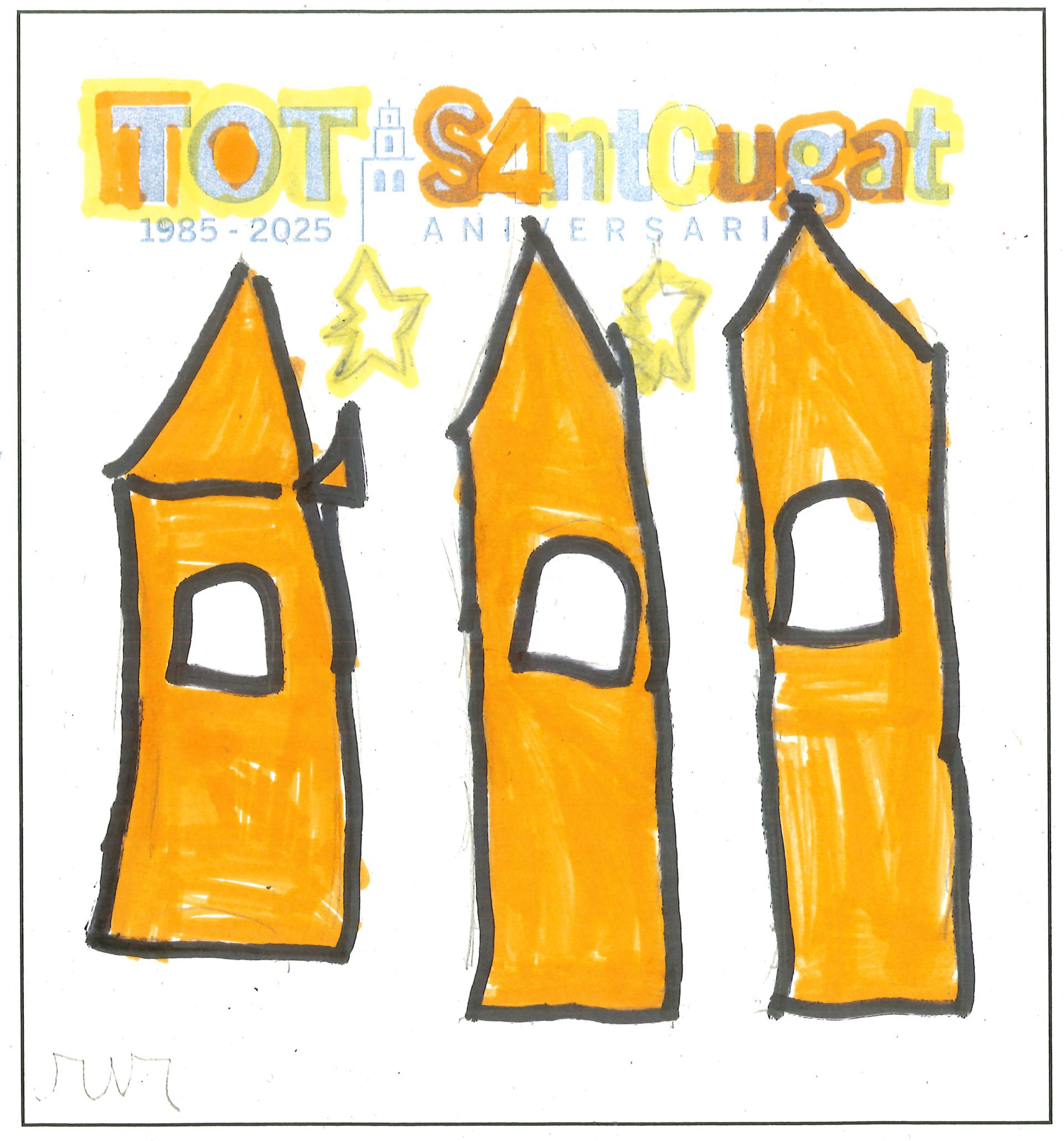 Postal de l’Escola Joan Maragall del concurs del TOT Sant Cugat