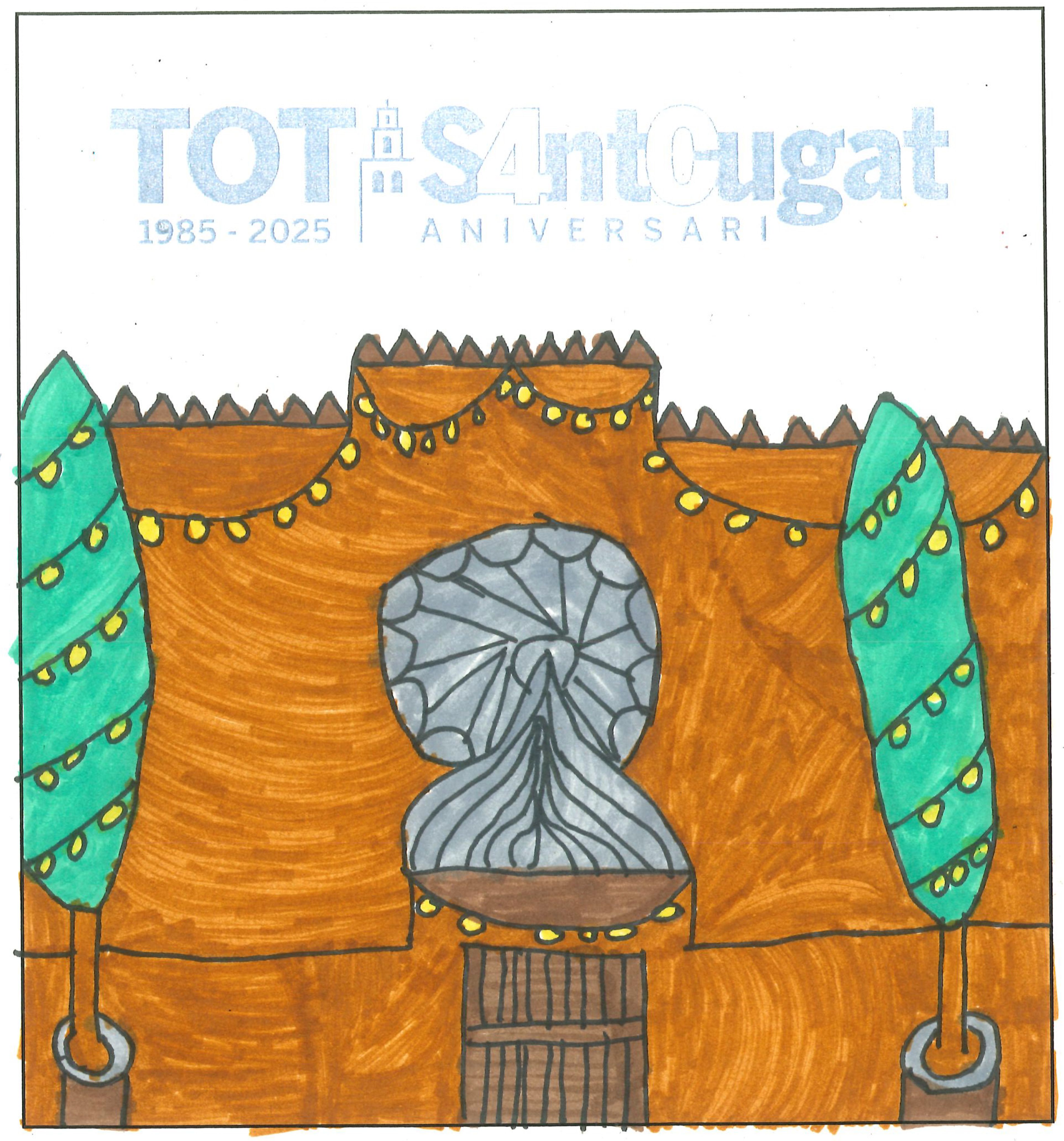 Postal de l’Escola Joan Maragall del concurs del TOT Sant Cugat