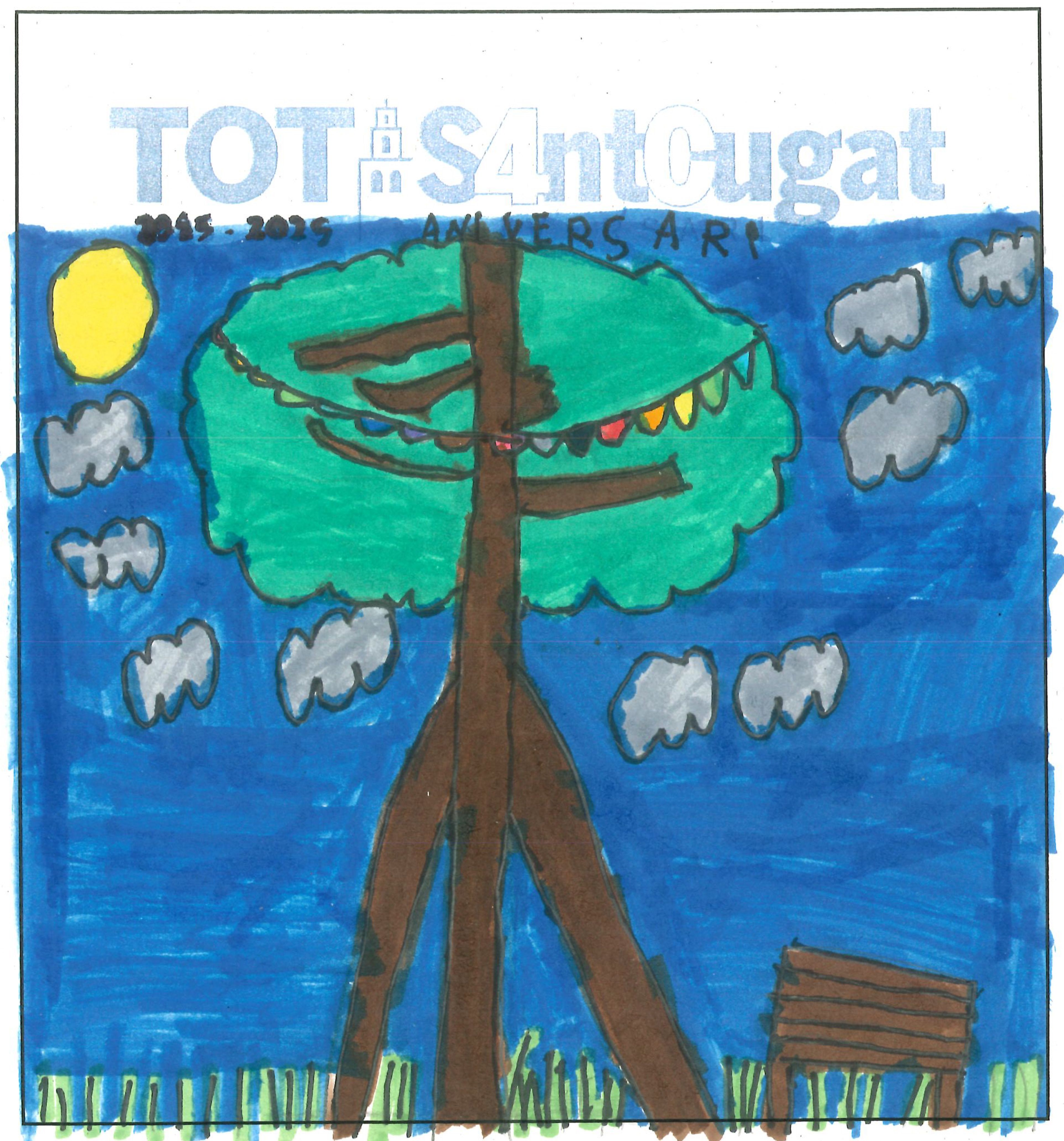 Postal de l’Escola Joan Maragall del concurs del TOT Sant Cugat