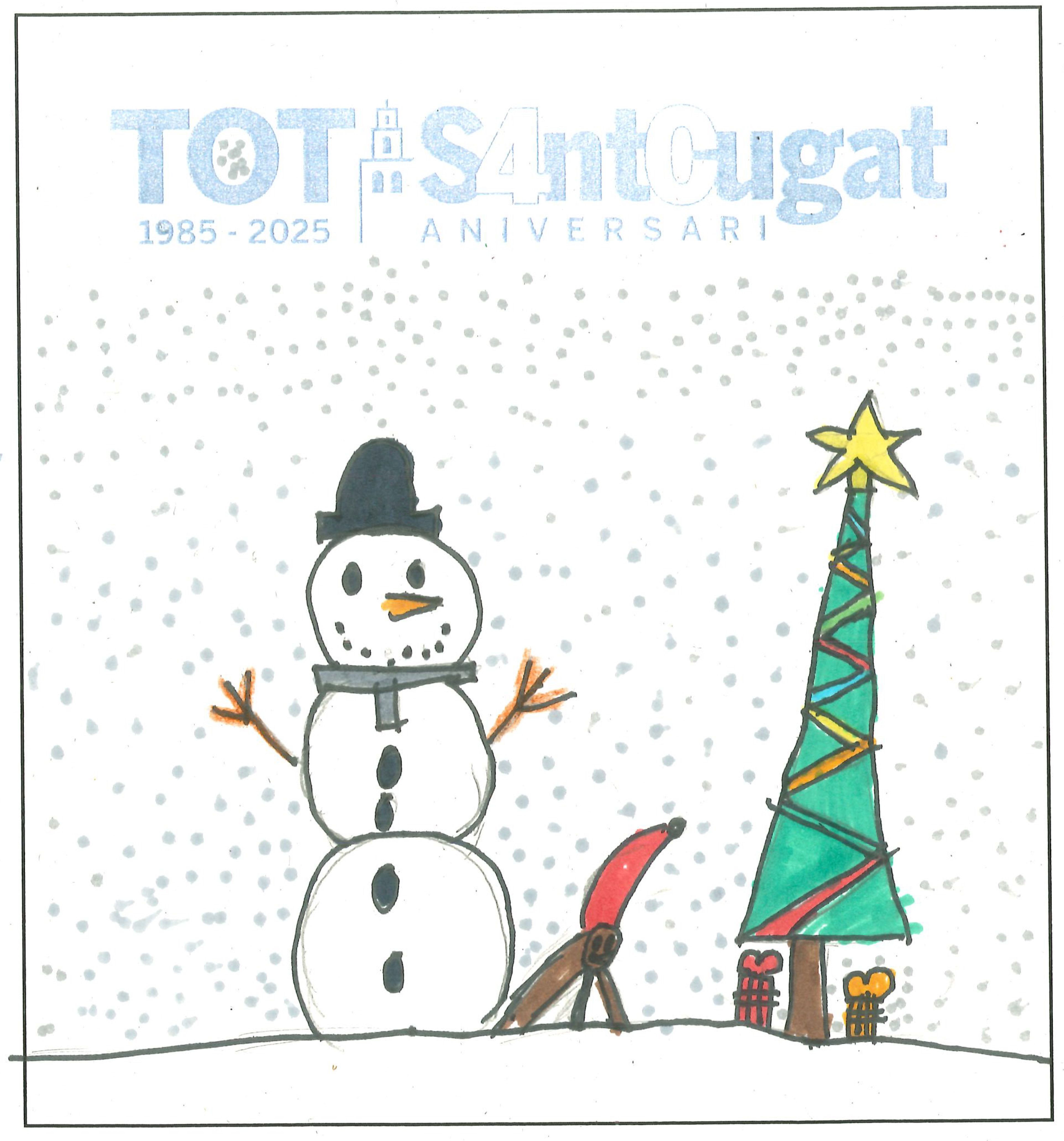 Postal de l’Escola Joan Maragall del concurs del TOT Sant Cugat