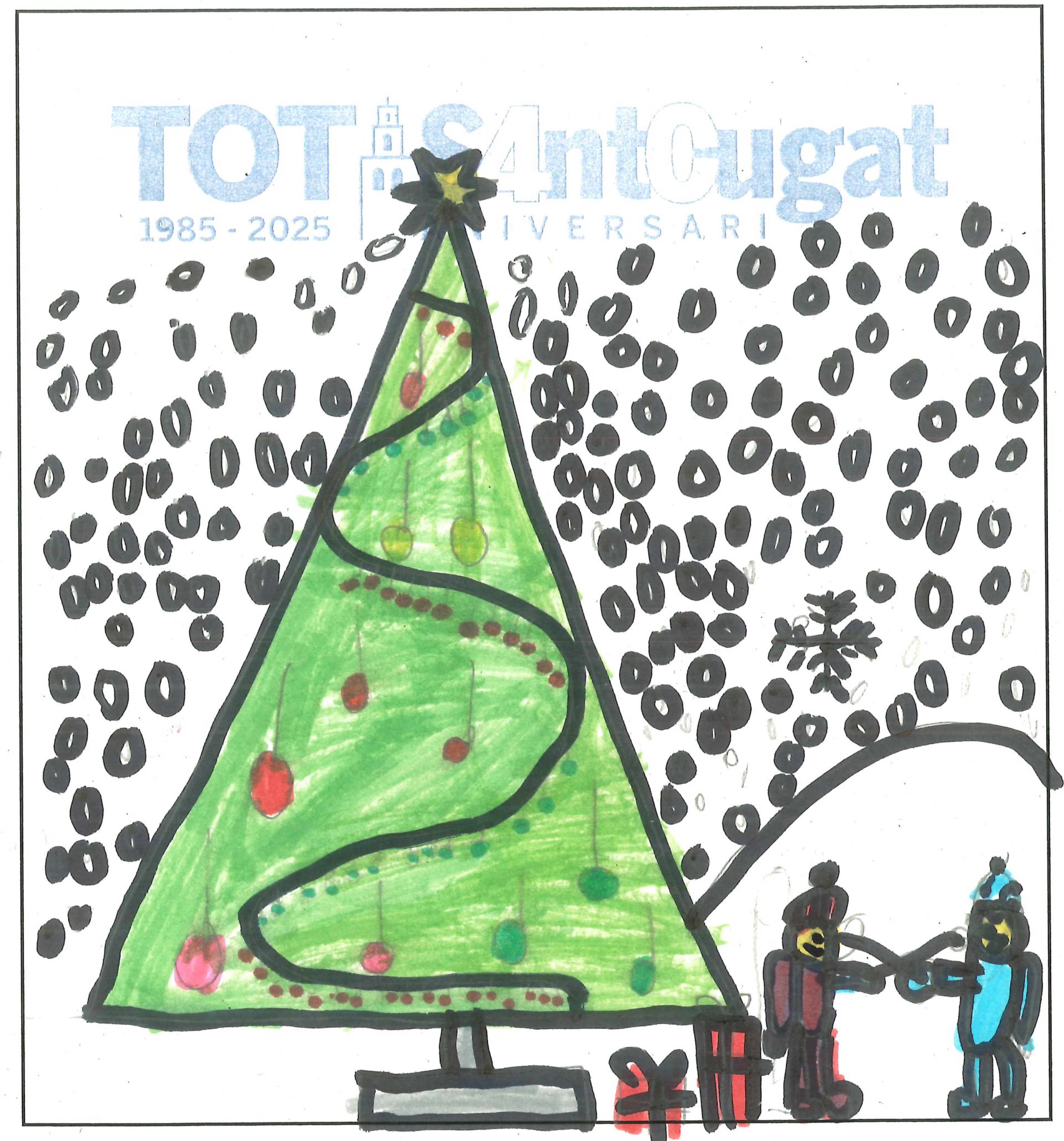 Postal de l’Escola Joan Maragall del concurs del TOT Sant Cugat