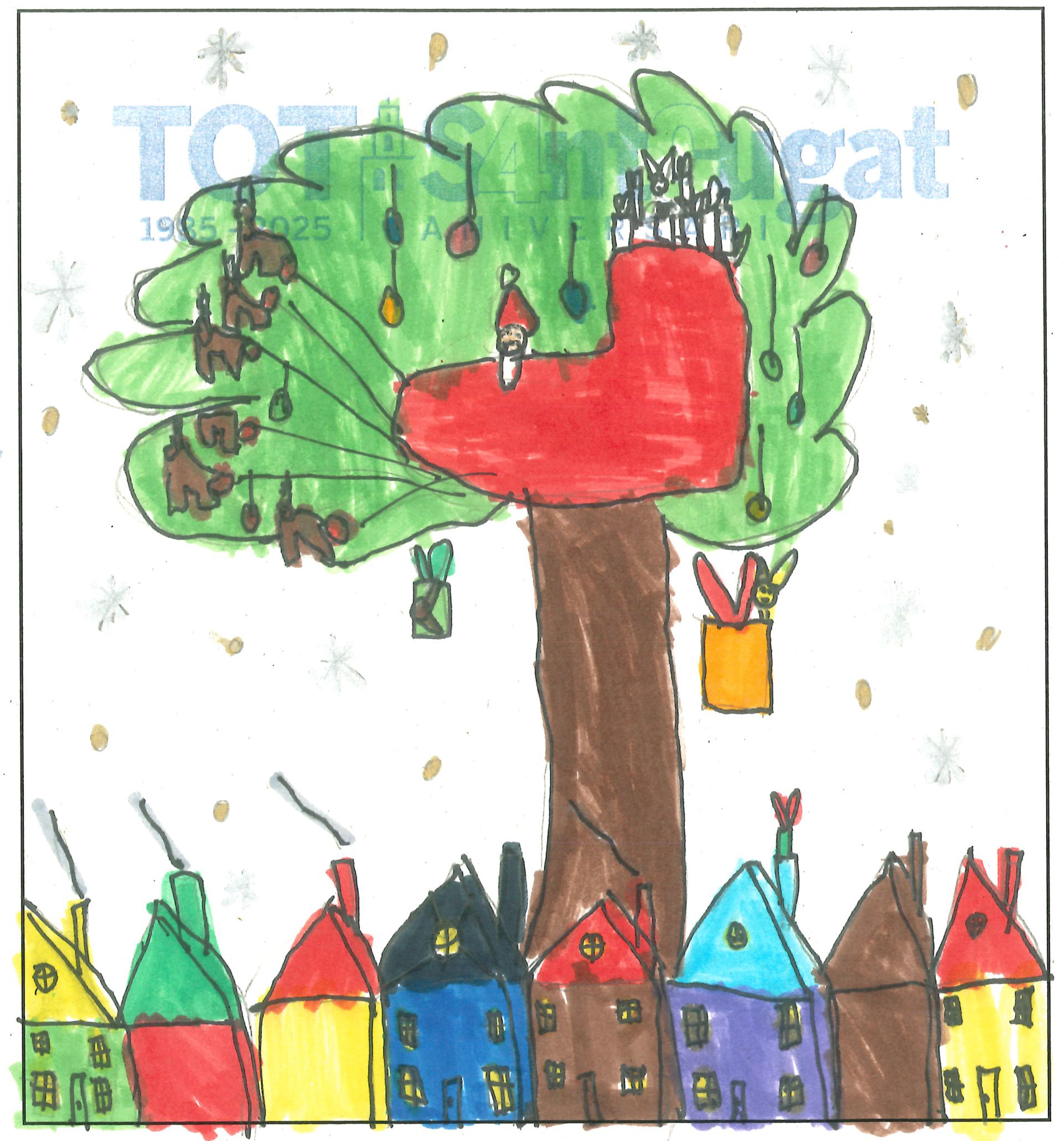 Postal de l’Escola Joan Maragall del concurs del TOT Sant Cugat