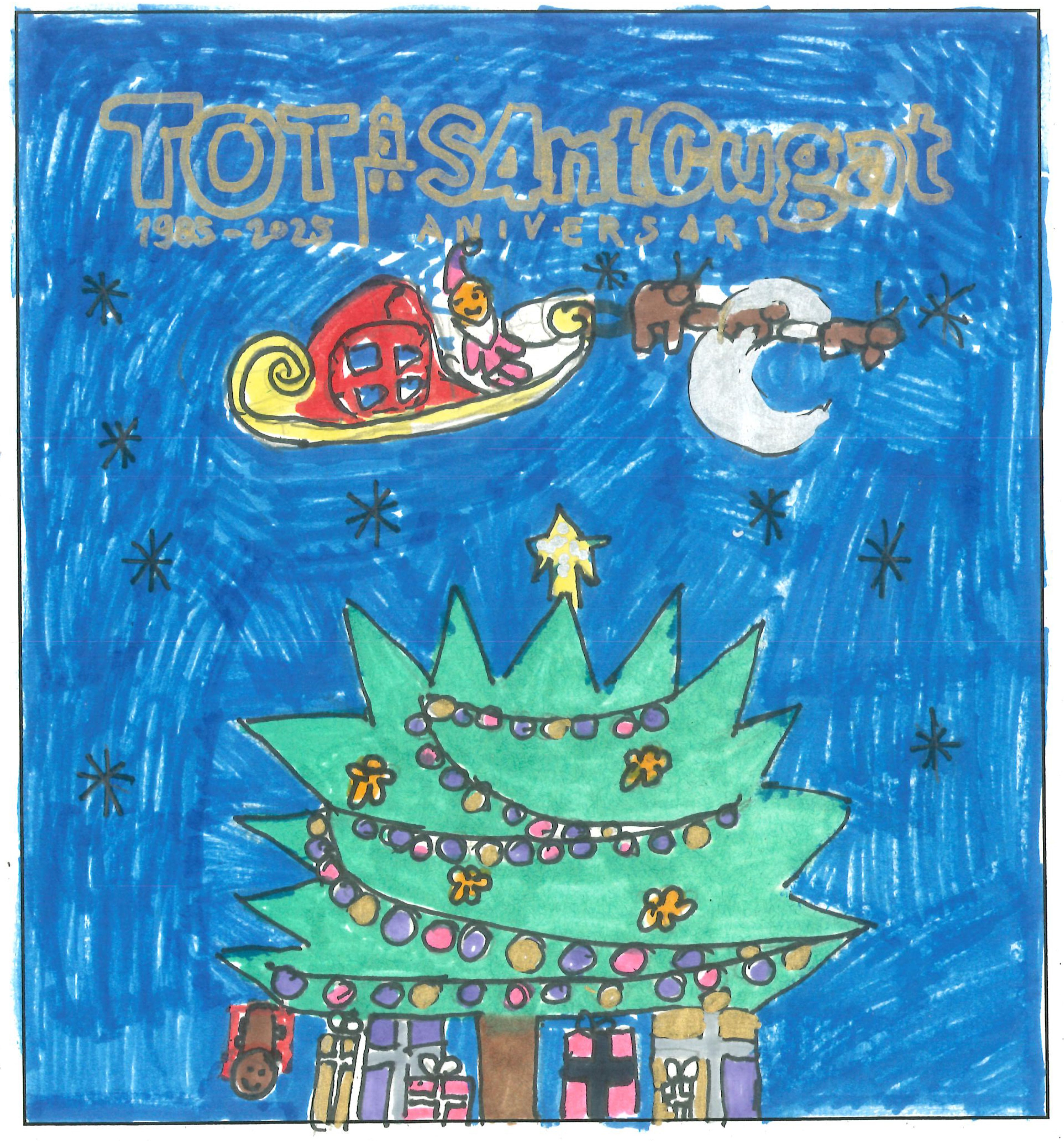 Postal de l’Escola Joan Maragall del concurs del TOT Sant Cugat