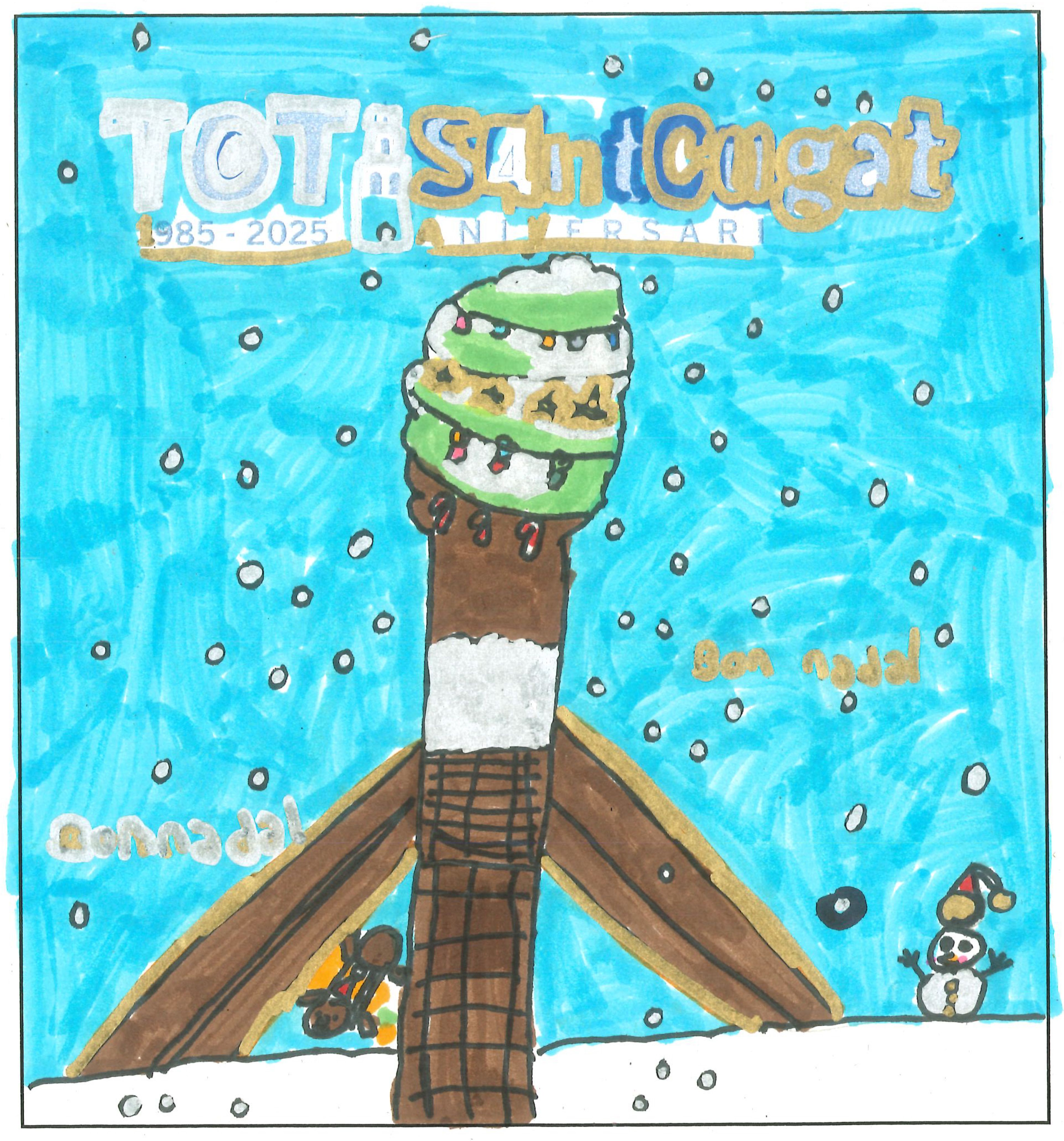 Postal de l’Escola Joan Maragall del concurs del TOT Sant Cugat