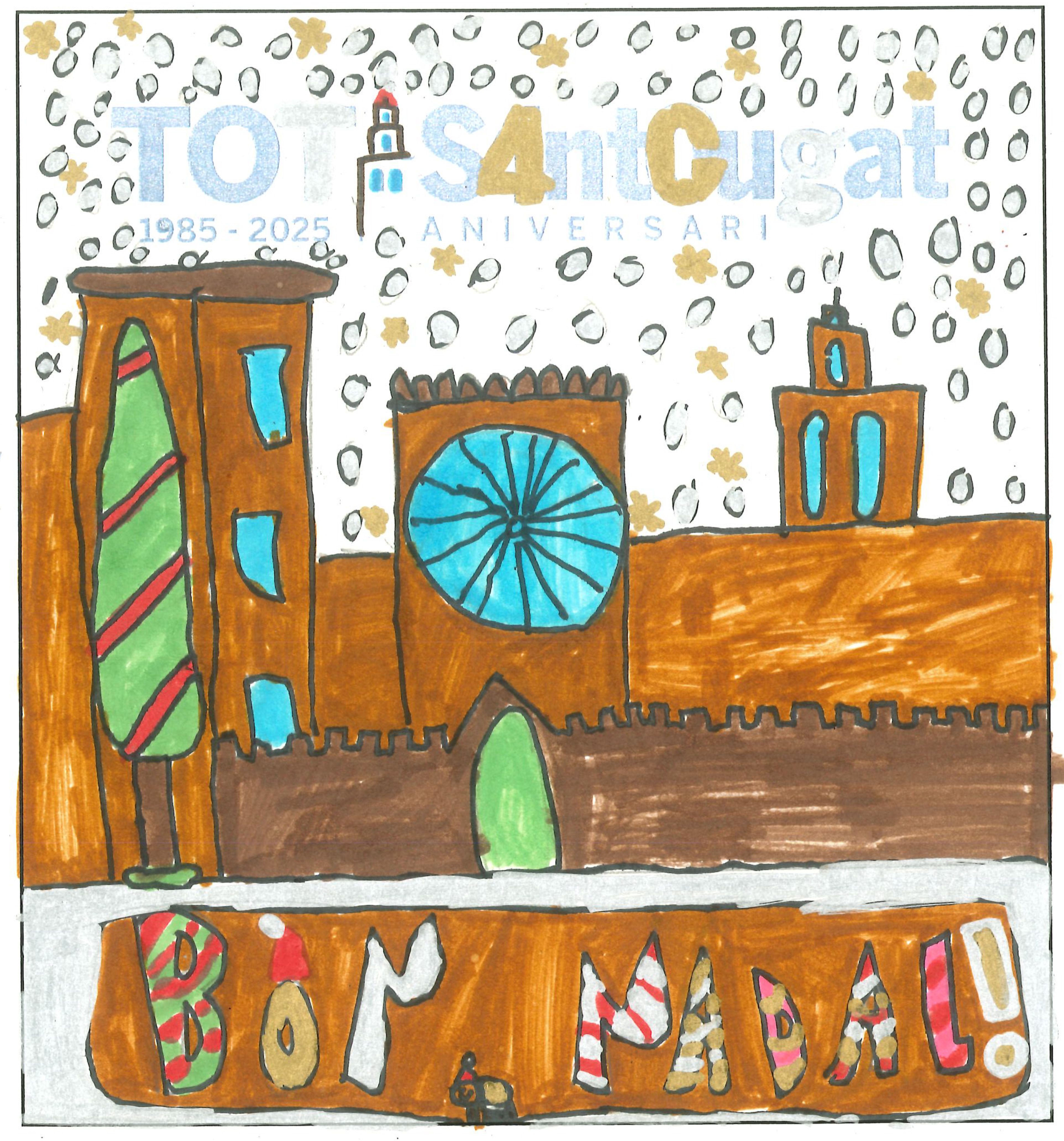 Postal de l’Escola Joan Maragall del concurs del TOT Sant Cugat