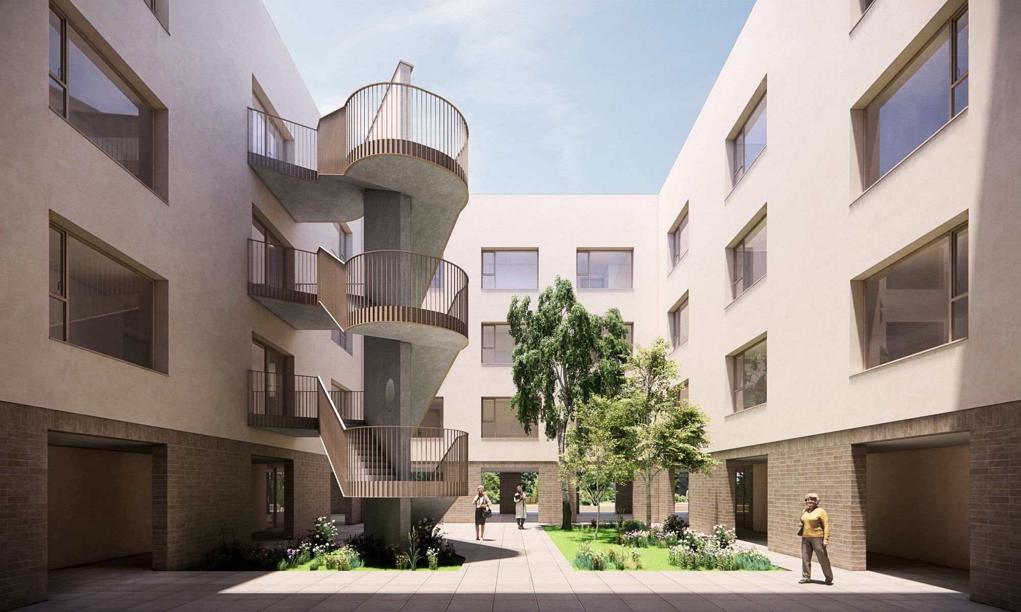 Patis interiors de la futura residència FOTO: Ajuntament