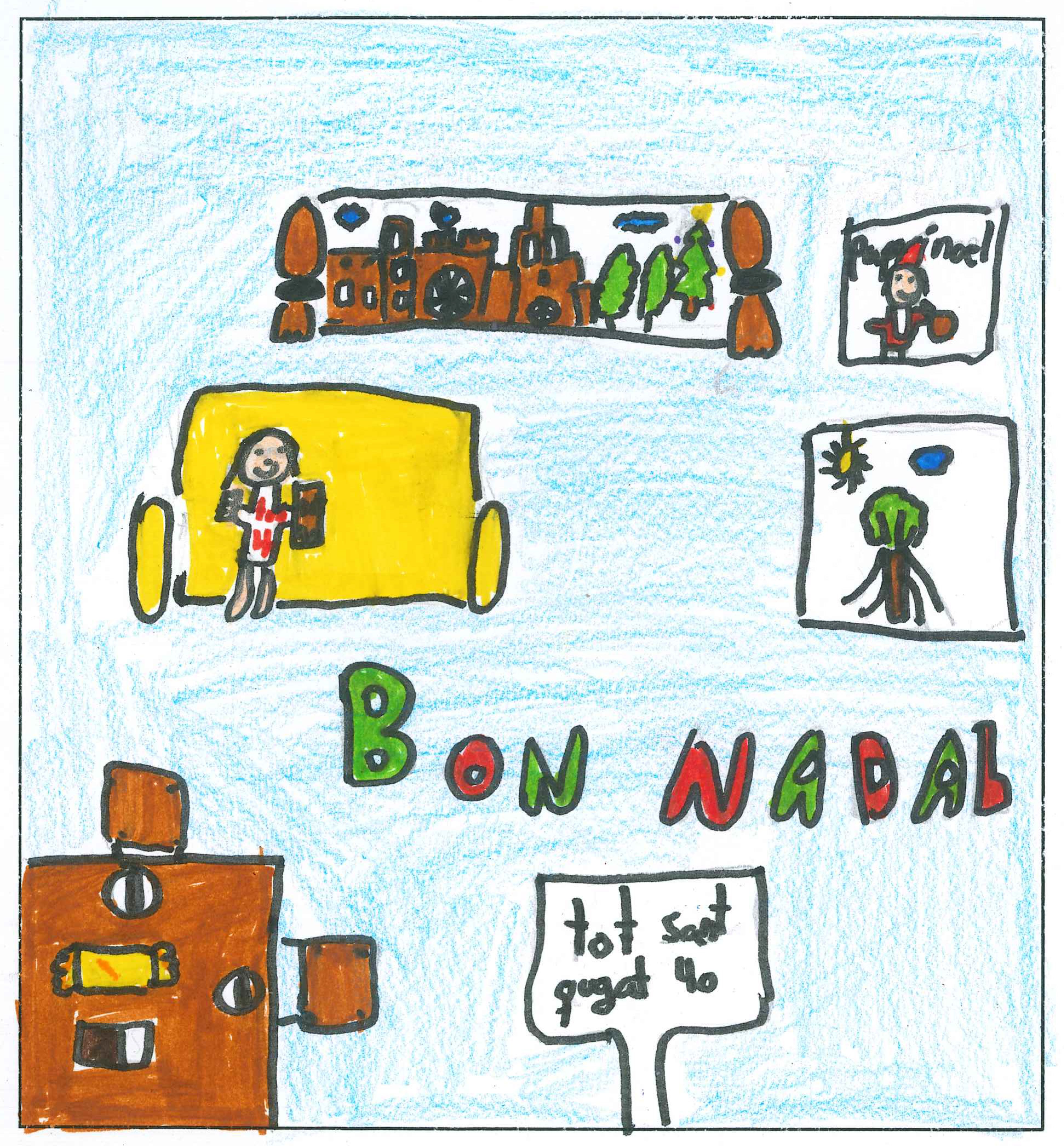 Postal de l’Escola l’Olivera del concurs del TOT Sant Cugat