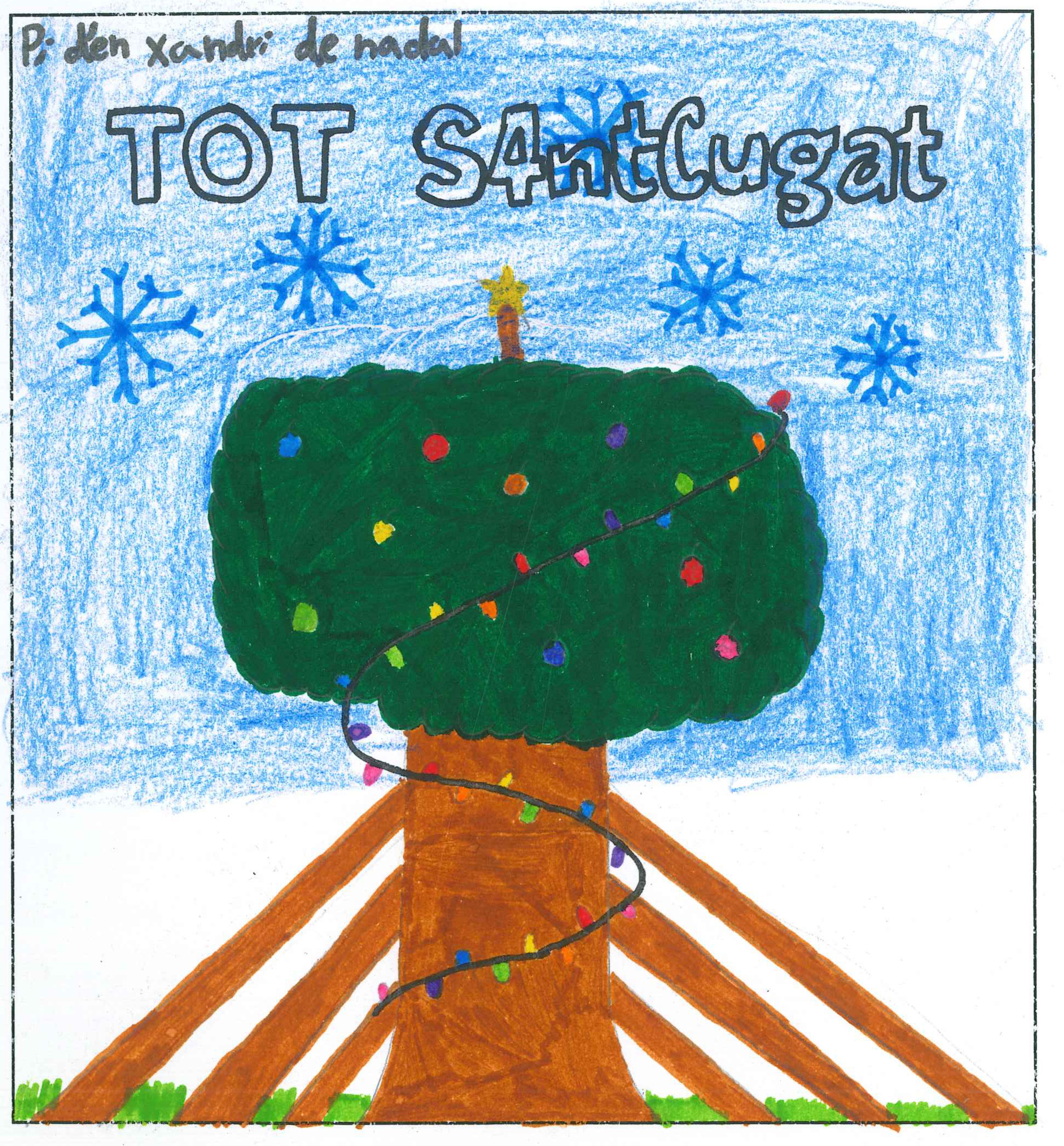 Postal de l’Escola l’Olivera del concurs del TOT Sant Cugat