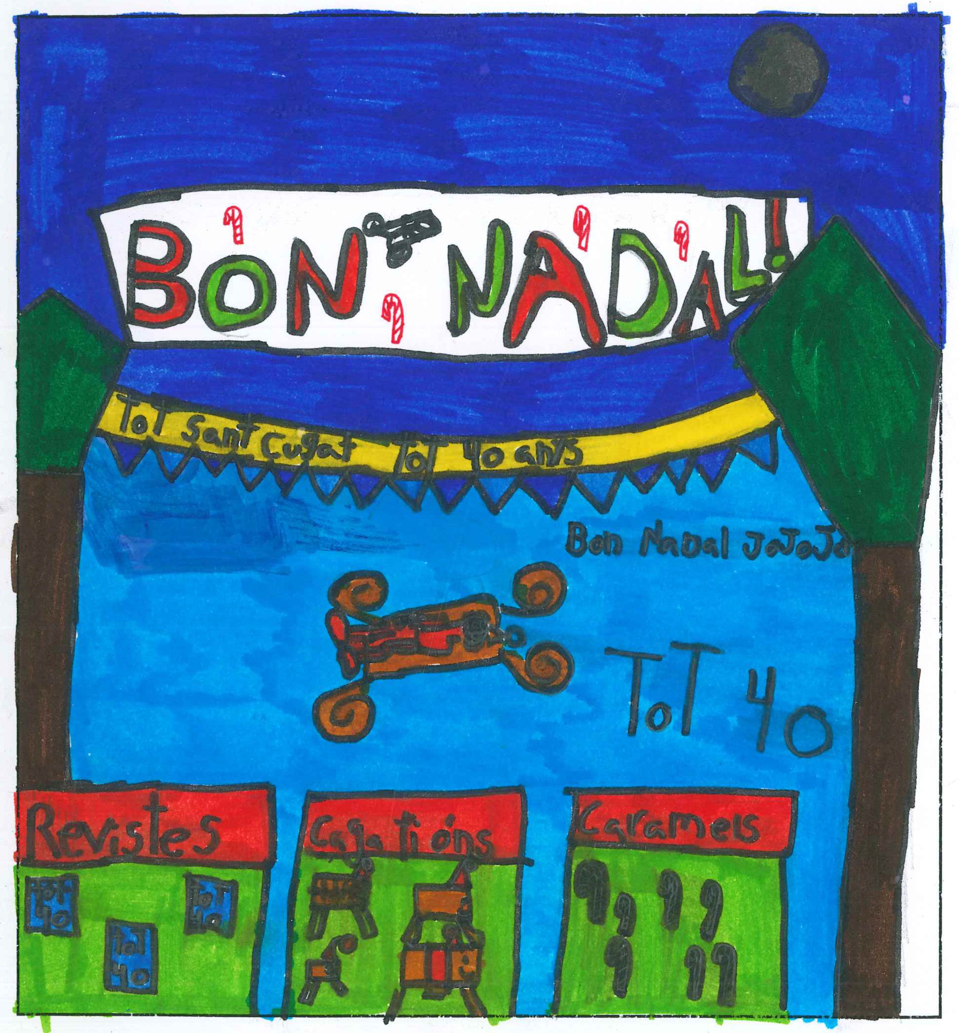 Postal de l’Escola l’Olivera del concurs del TOT Sant Cugat