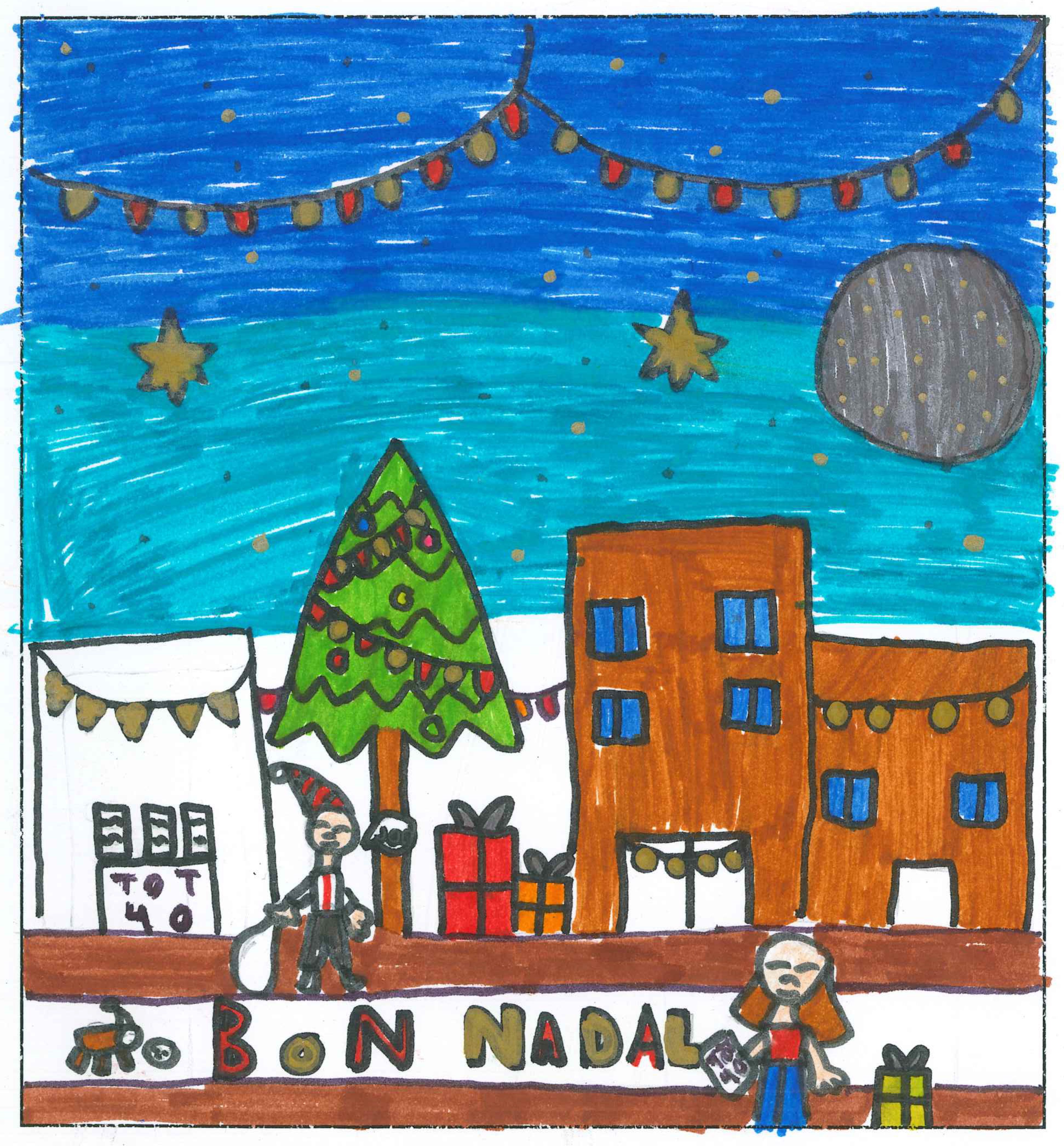 Postal de l’Escola l’Olivera del concurs del TOT Sant Cugat