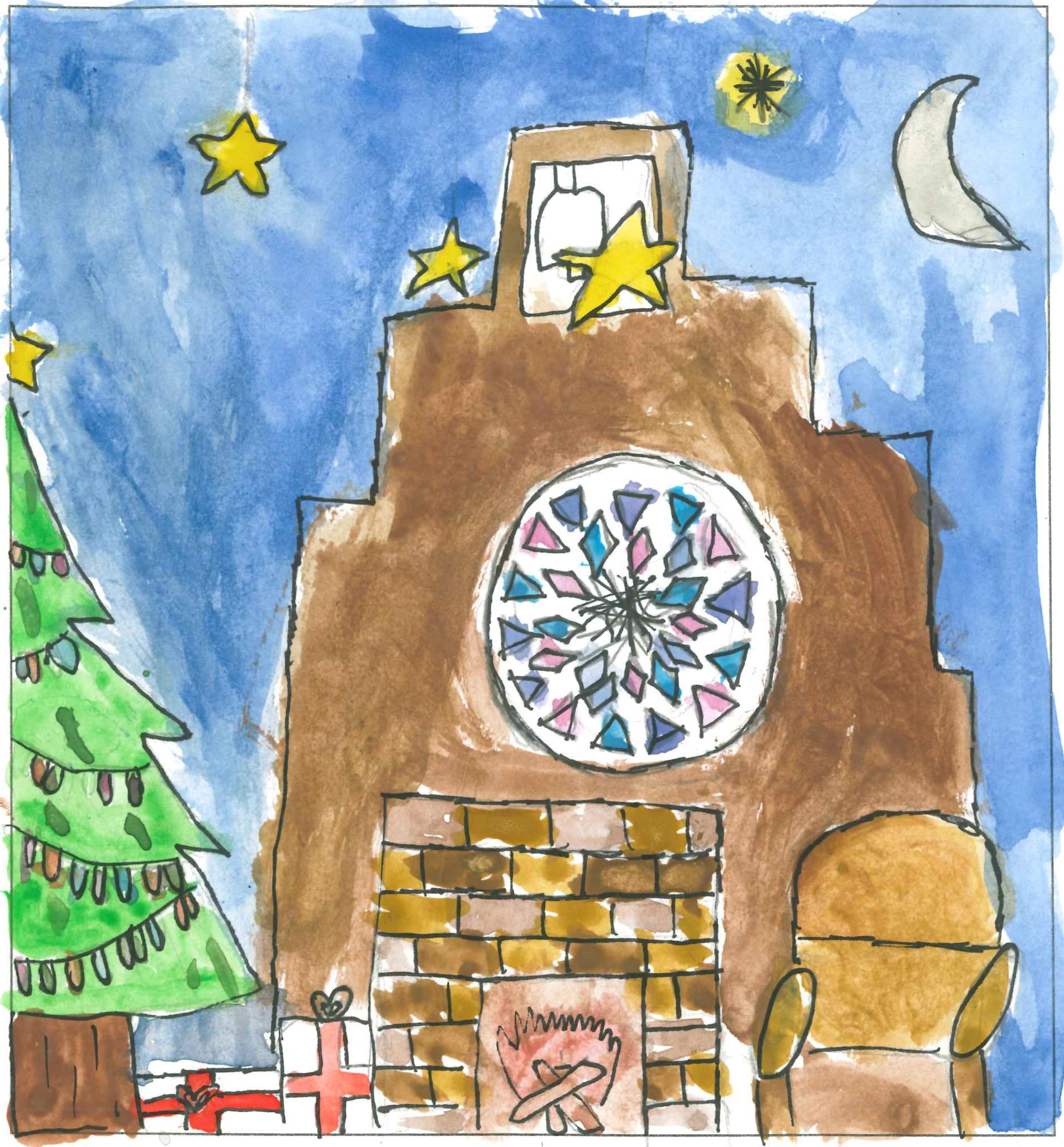 Postal de l'Escola Ciutat d'Alba del concurs del TOT Sant Cugat