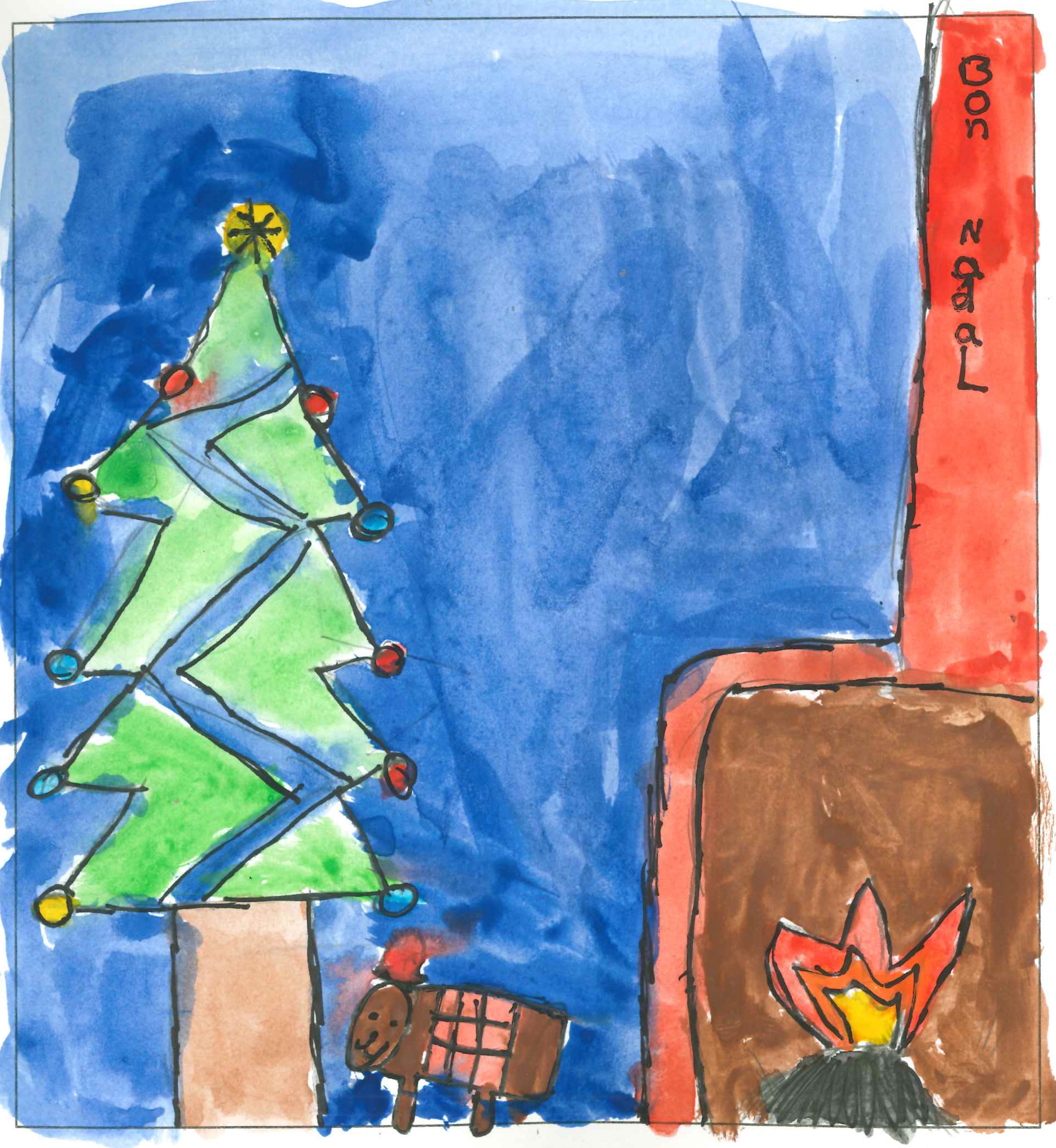 Postal de l'Escola Ciutat d'Alba del concurs del TOT Sant Cugat