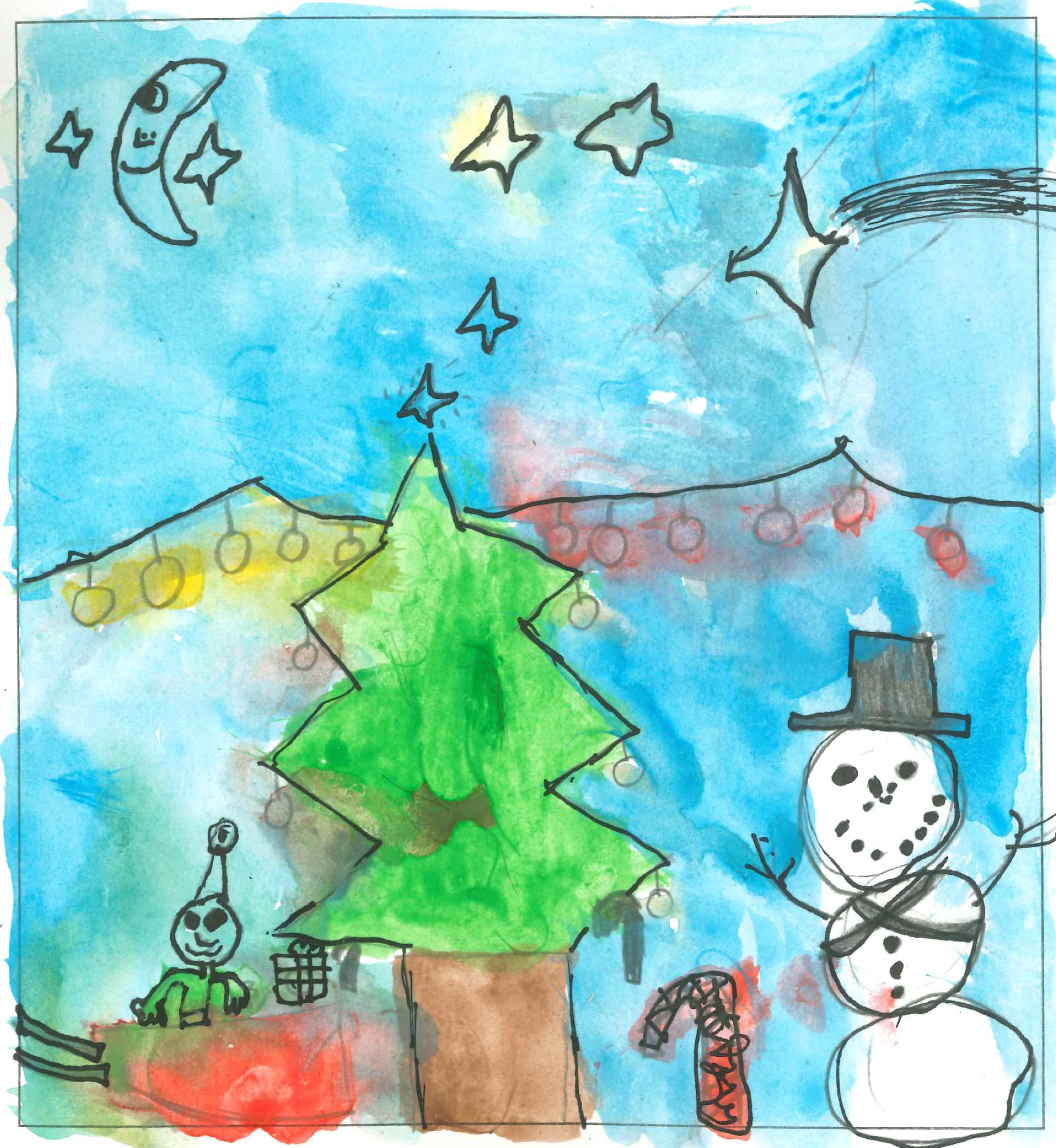 Postal de l'Escola Ciutat d'Alba del concurs del TOT Sant Cugat