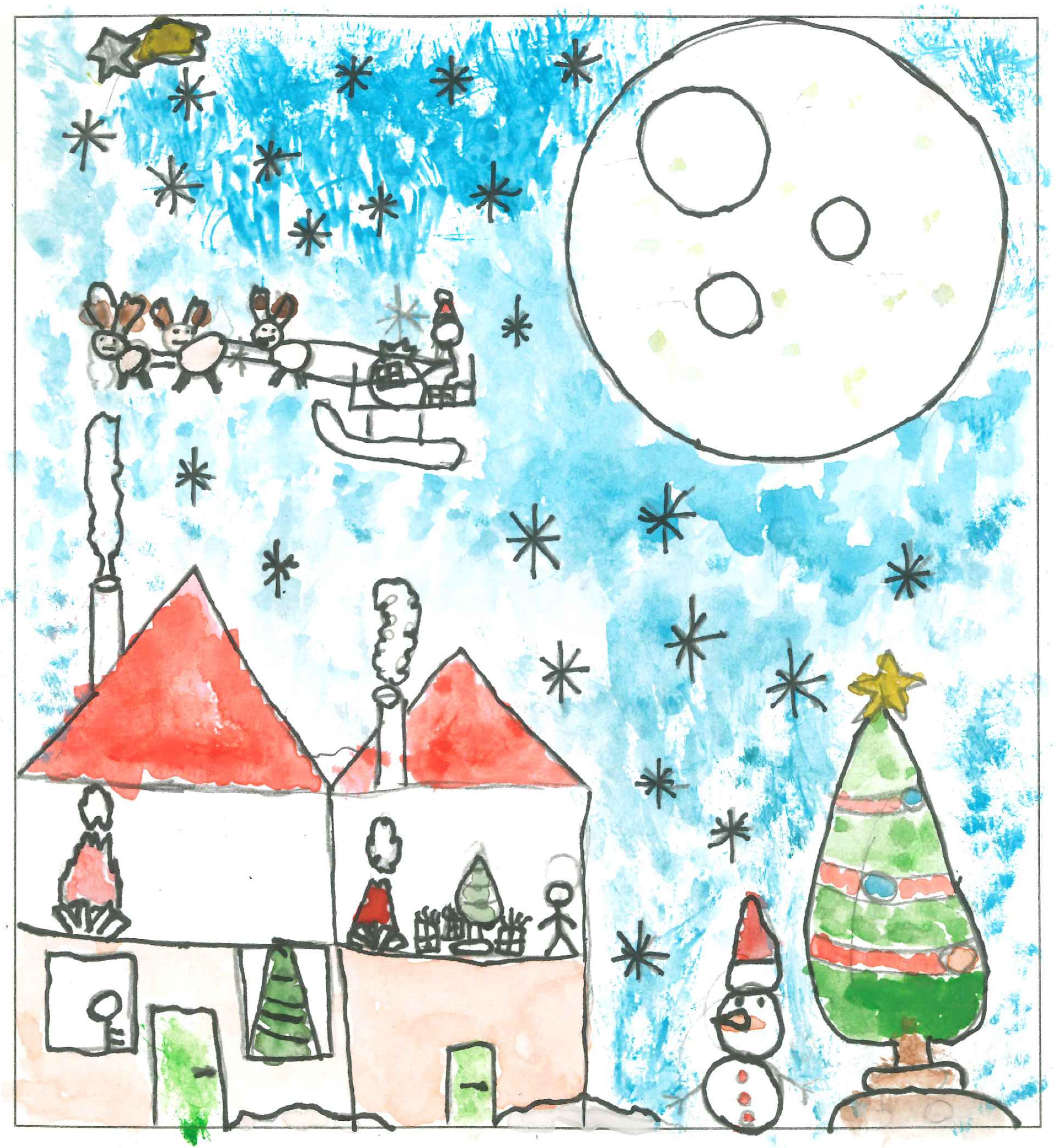 Postal de l'Escola Ciutat d'Alba del concurs del TOT Sant Cugat