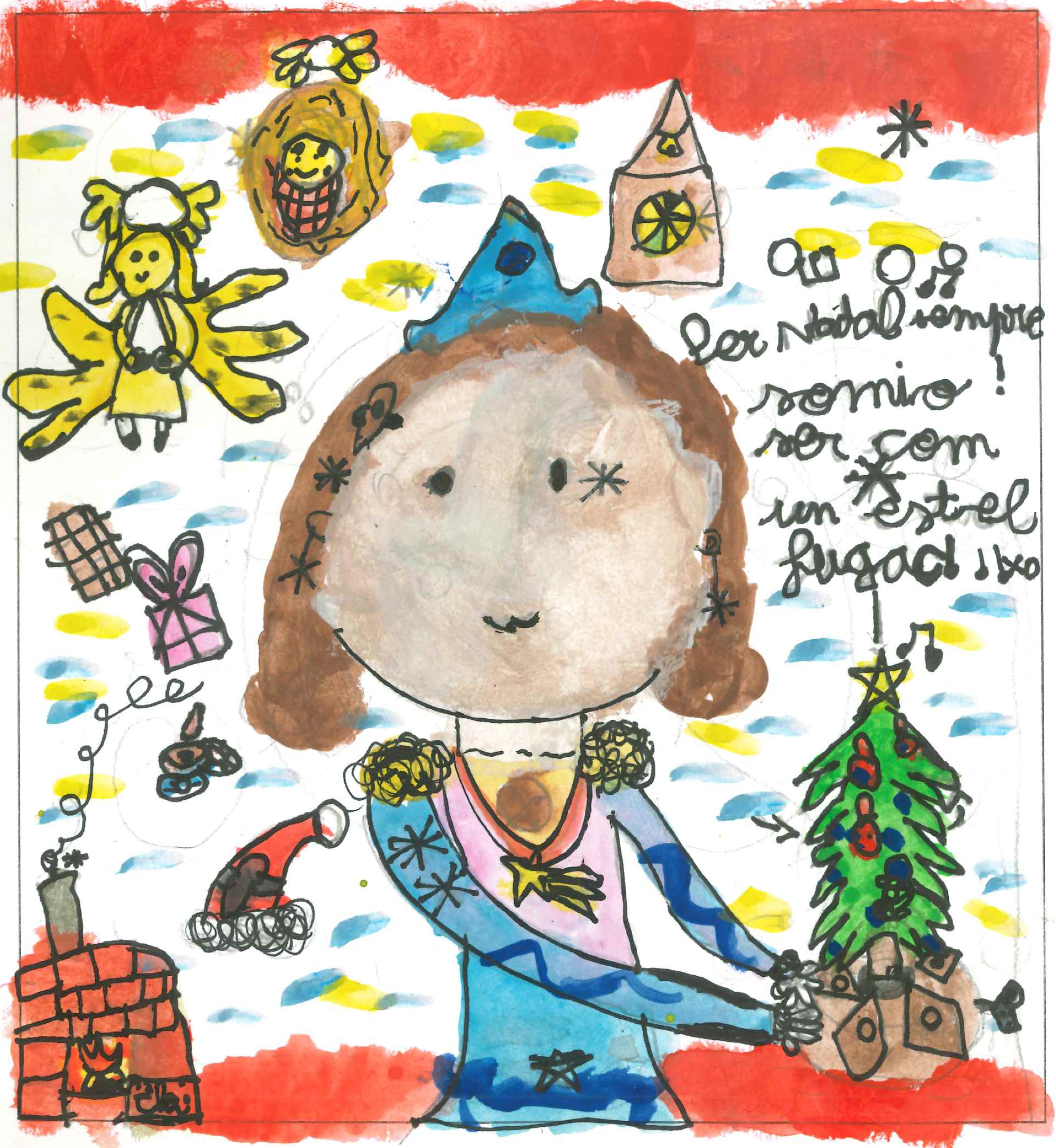 Postal de l'Escola Ciutat d'Alba del concurs del TOT Sant Cugat