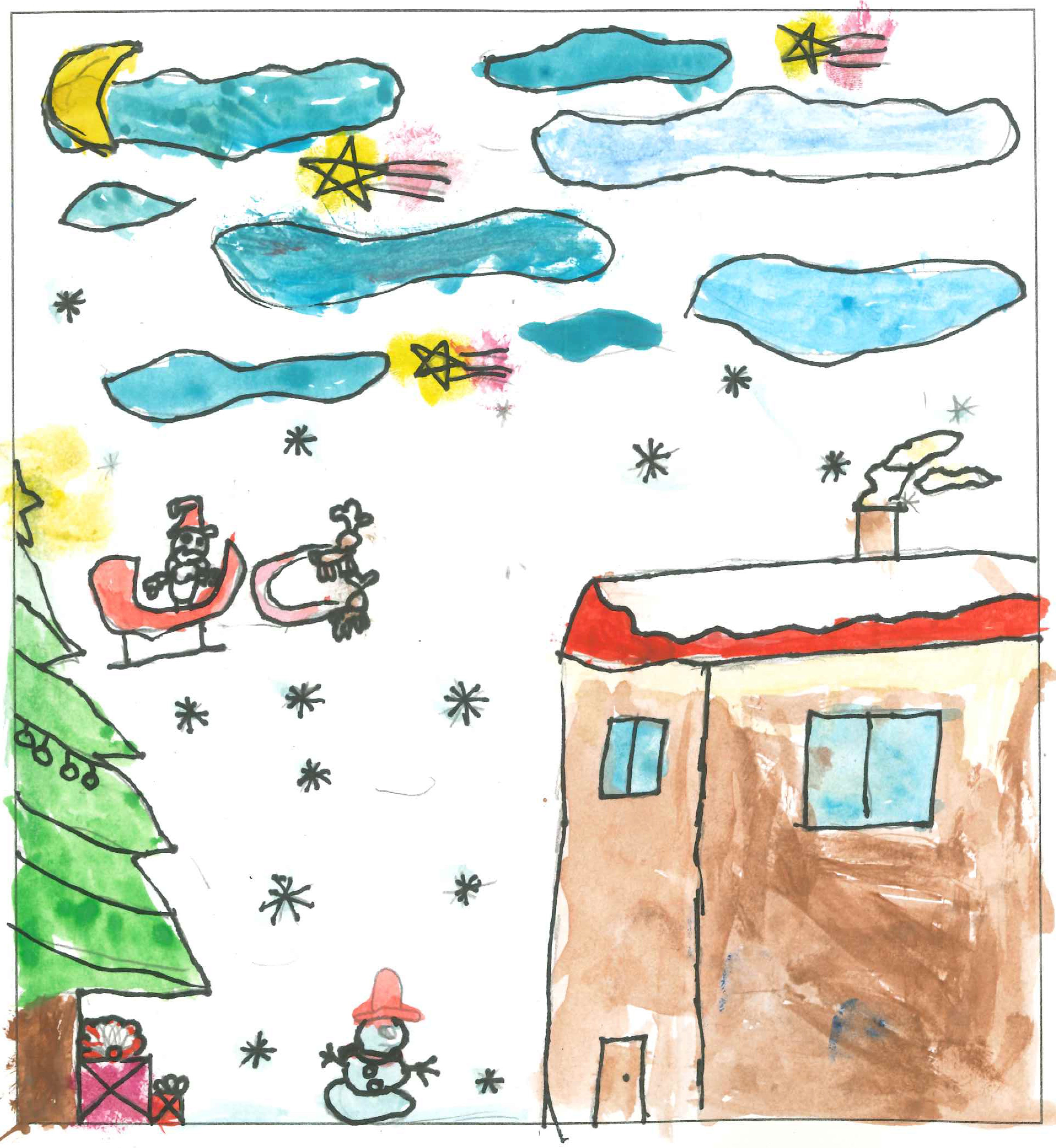 Postal de l'Escola Ciutat d'Alba del concurs del TOT Sant Cugat