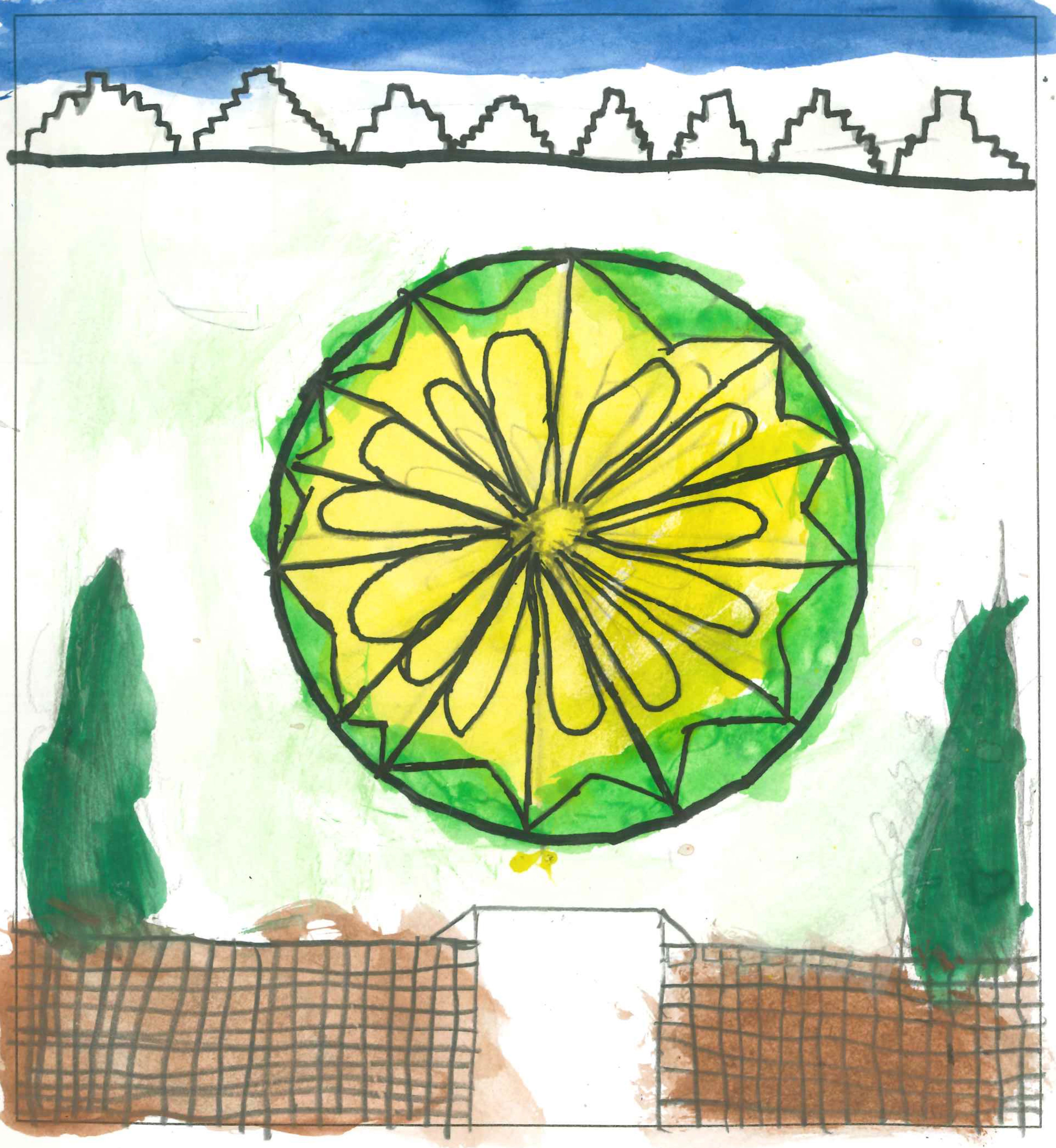 Postal de l'Escola Ciutat d'Alba del concurs del TOT Sant Cugat