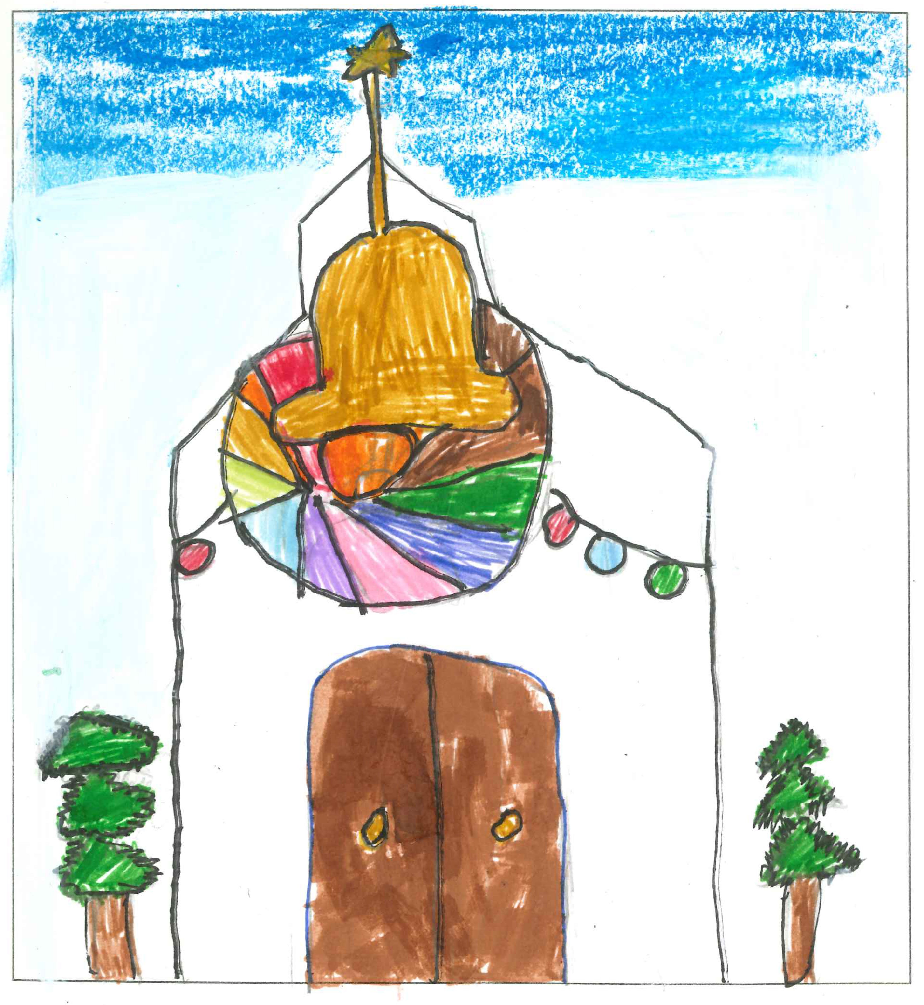 Postal de l'Escola Ciutat d'Alba del concurs del TOT Sant Cugat