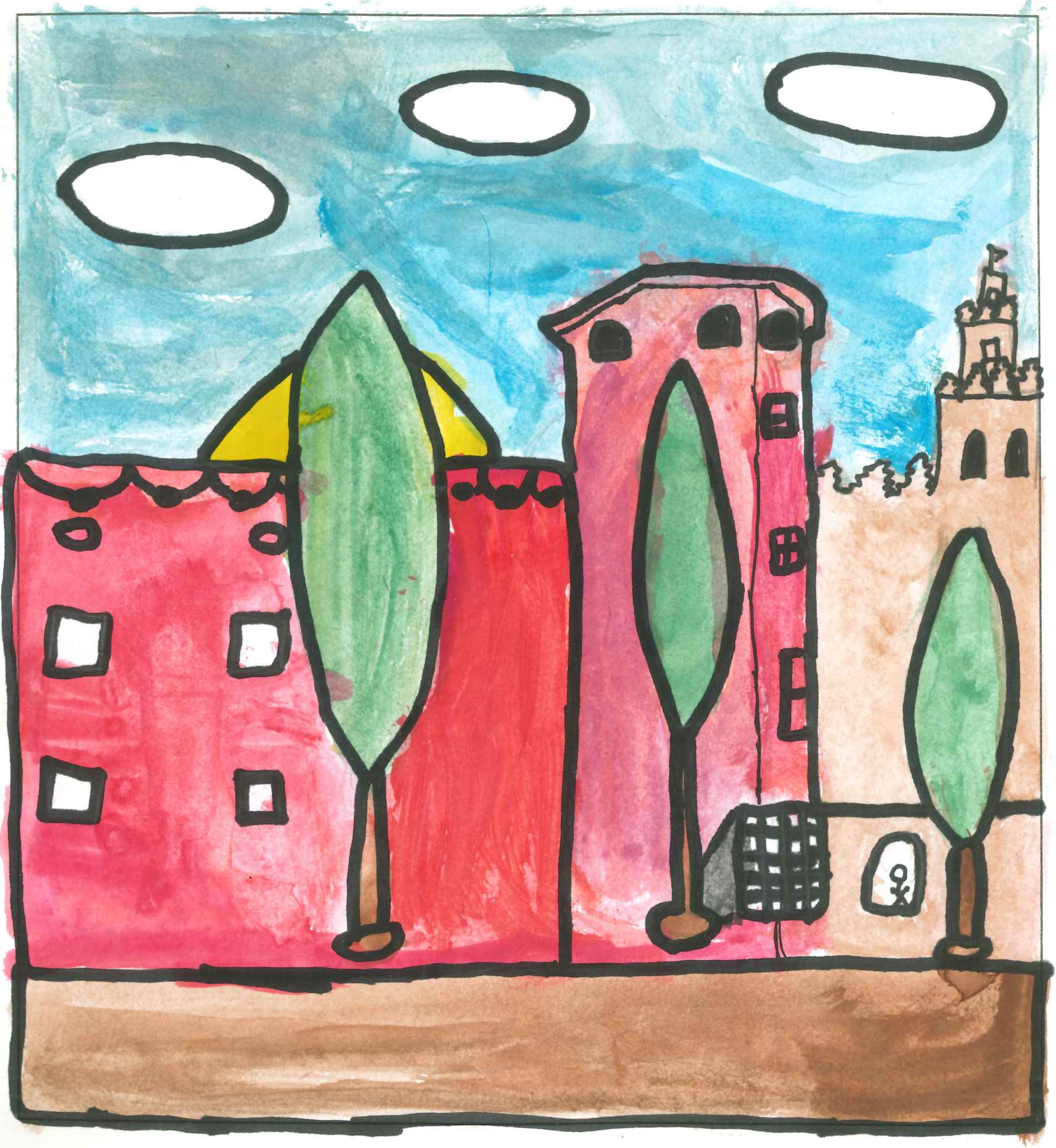 Postal de l'Escola Ciutat d'Alba del concurs del TOT Sant Cugat