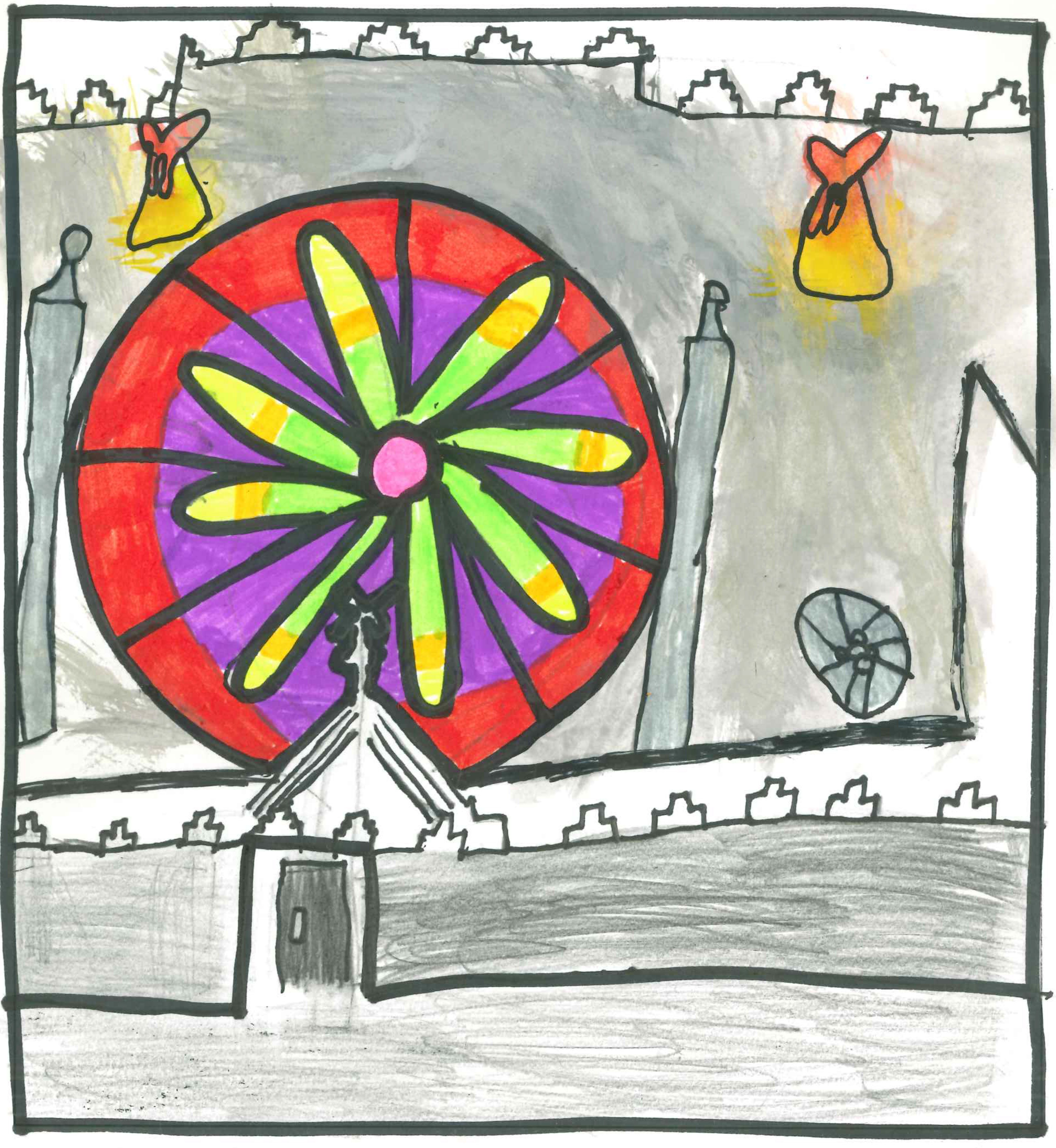 Postal de l'Escola Ciutat d'Alba del concurs del TOT Sant Cugat