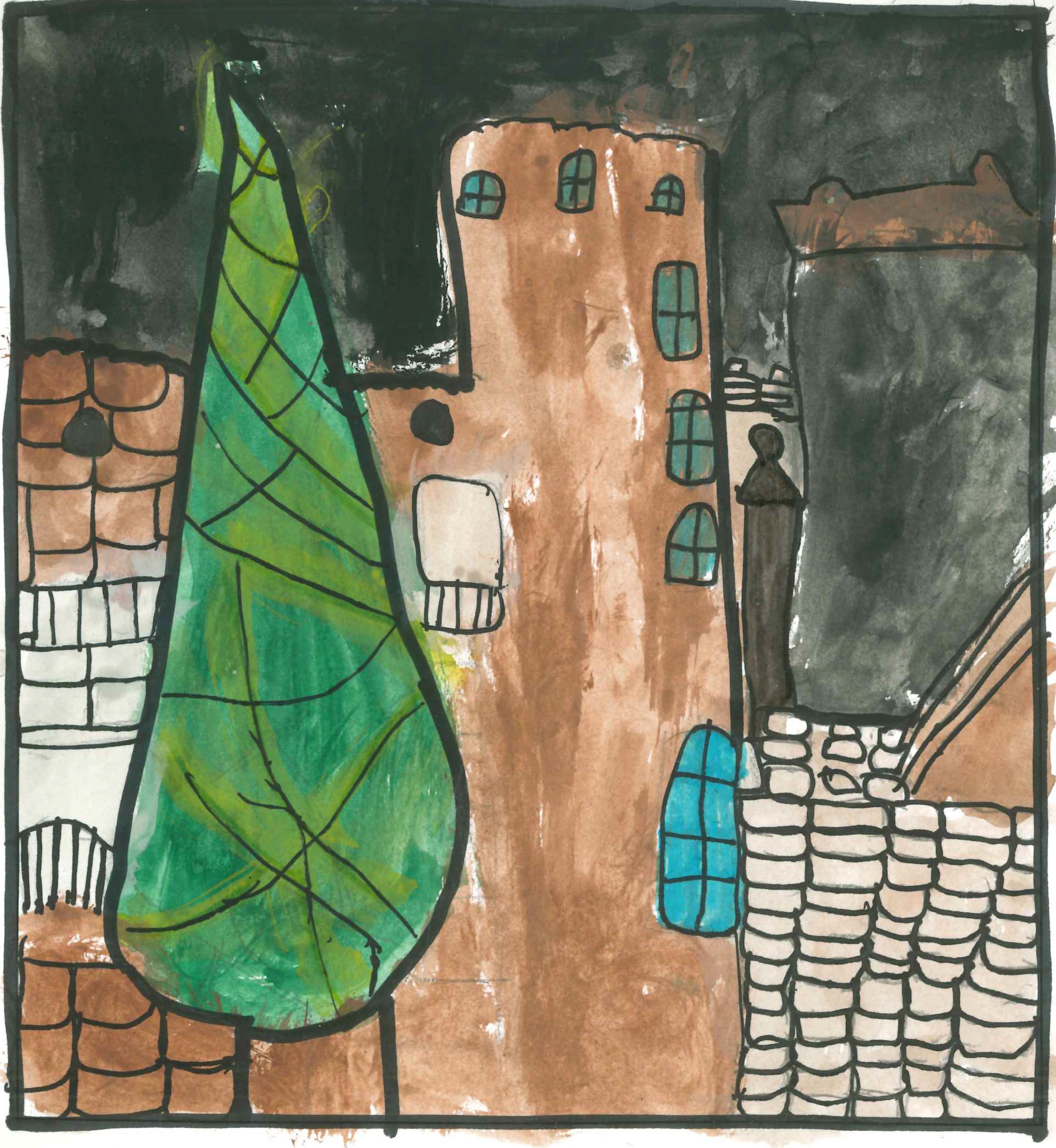 Postal de l'Escola Ciutat d'Alba del concurs del TOT Sant Cugat