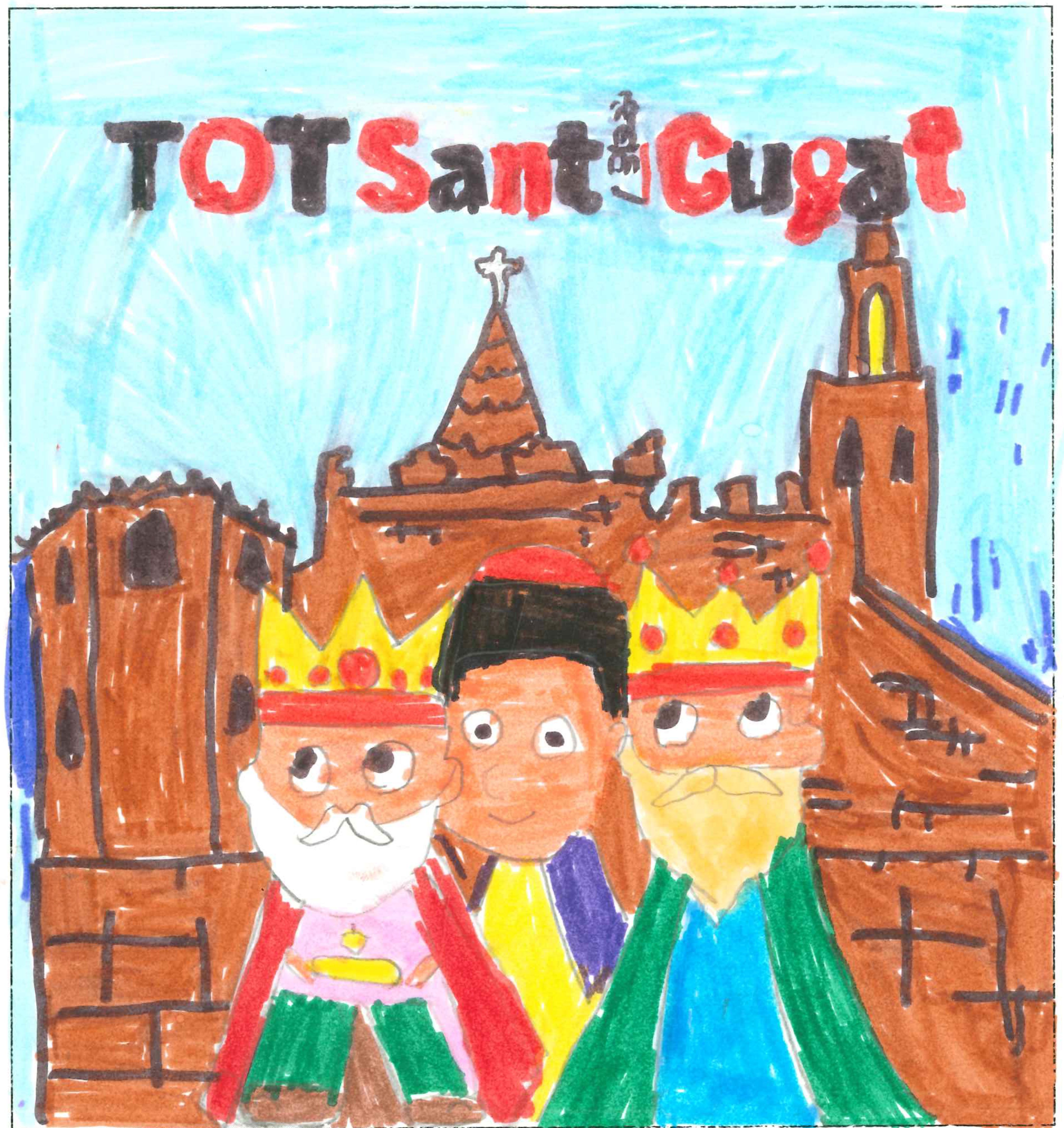 Postal de l’Escola La Farga del concurs del TOT Sant Cugat