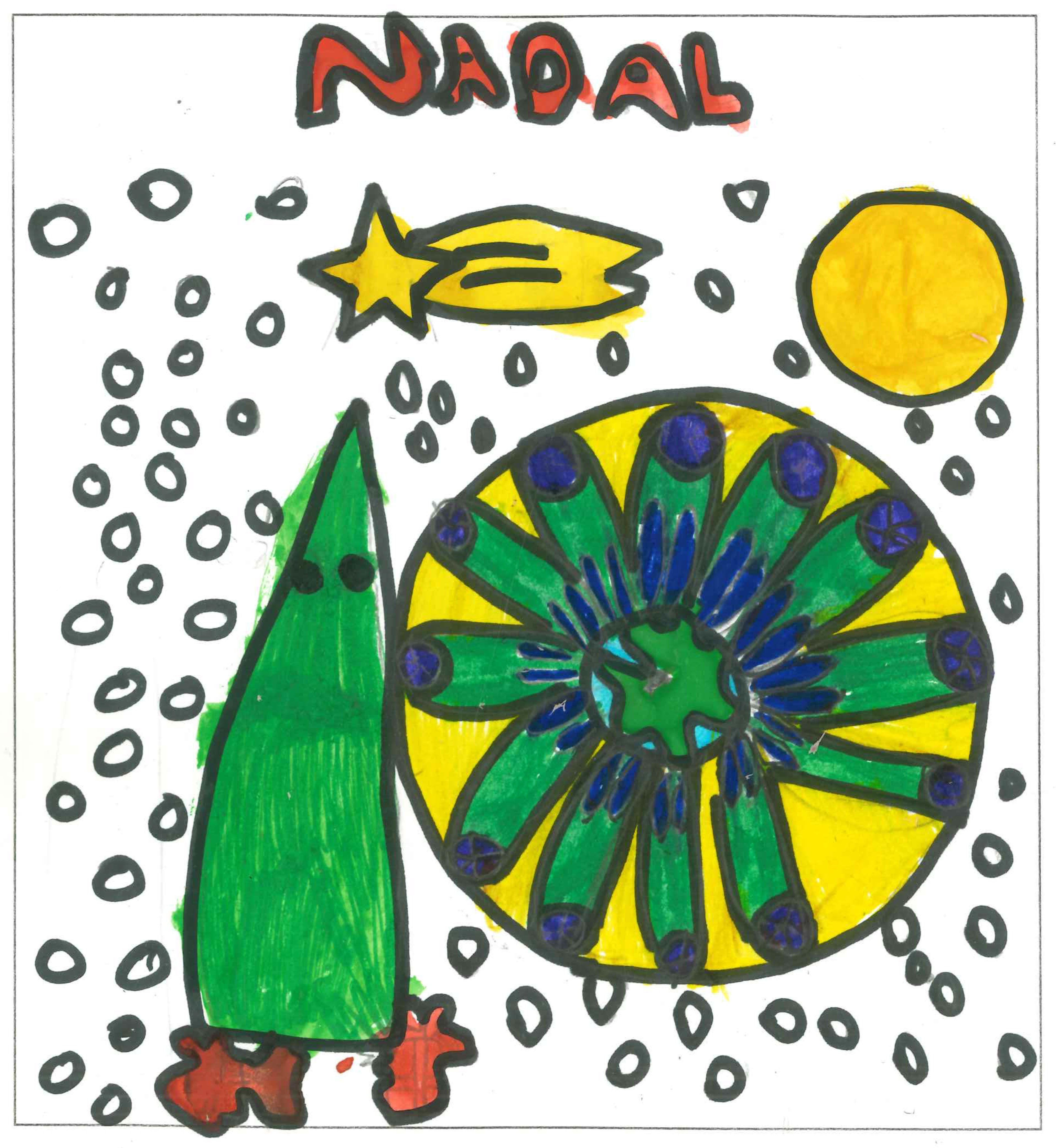 Postal de l'Escola Ciutat d'Alba del concurs del TOT Sant Cugat