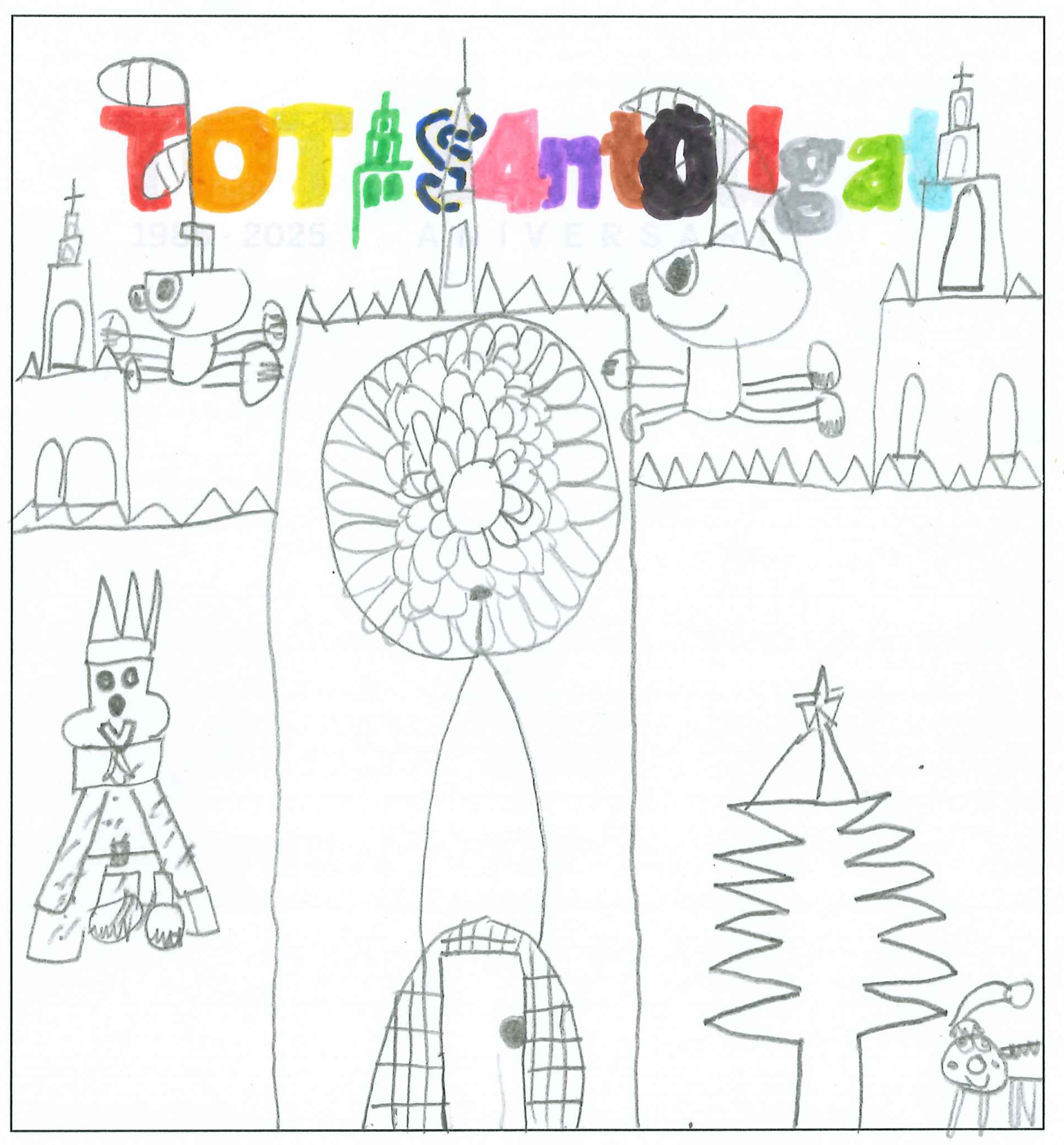 Postal de l’Escola La Farga del concurs del TOT Sant Cugat