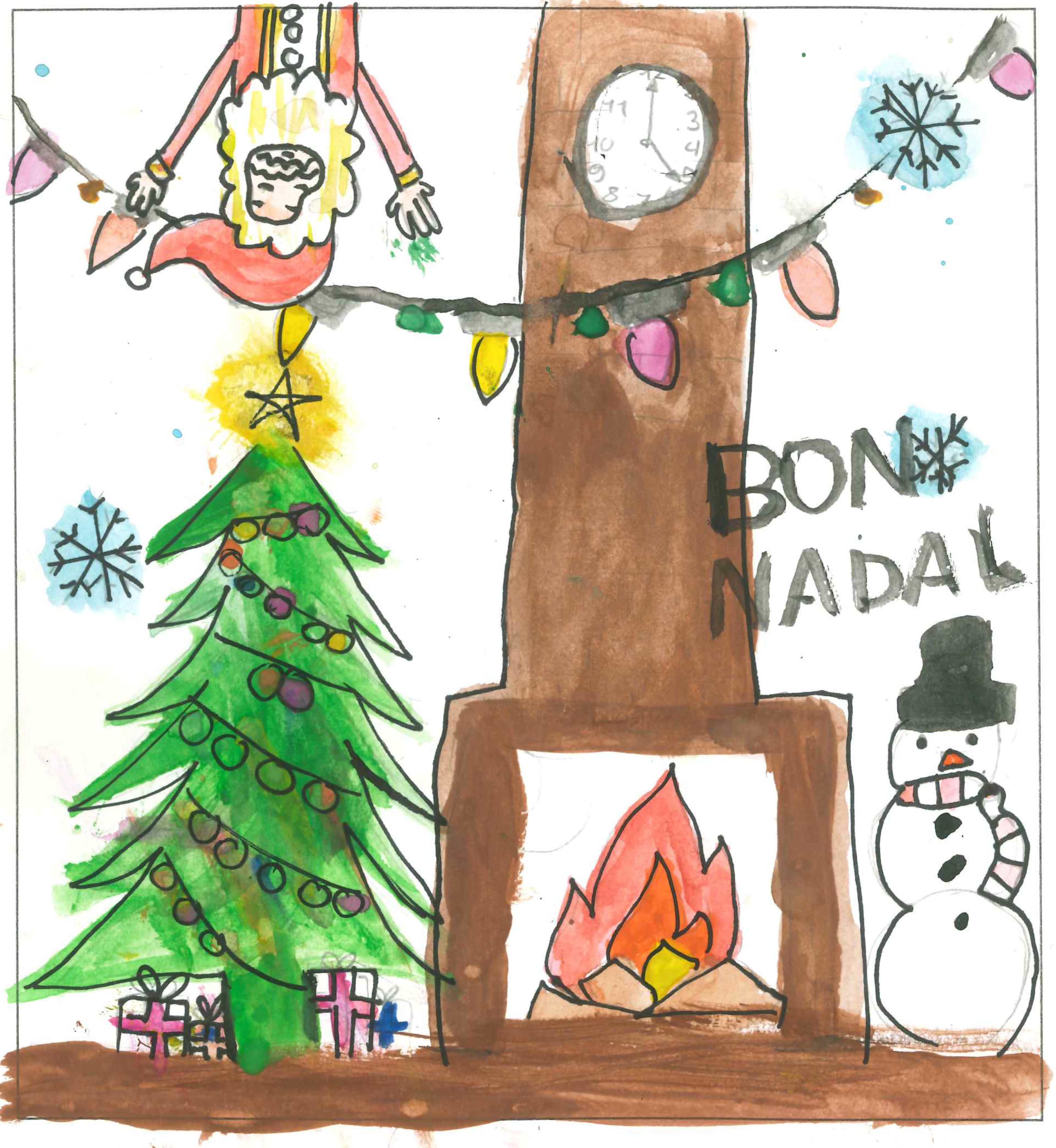 Postal de l'Escola Ciutat d'Alba del concurs del TOT Sant Cugat