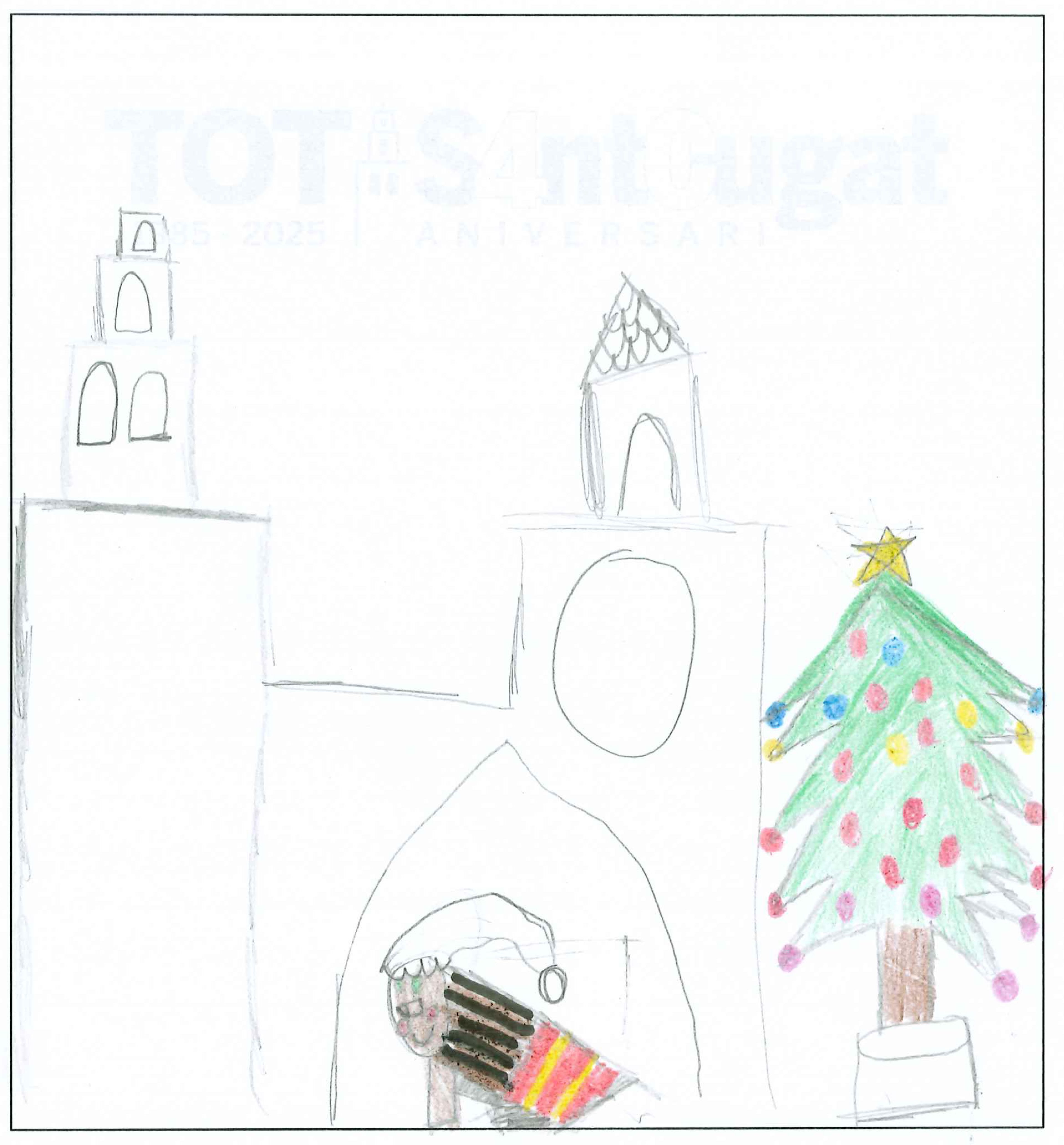 Postal de l’Escola La Farga del concurs del TOT Sant Cugat